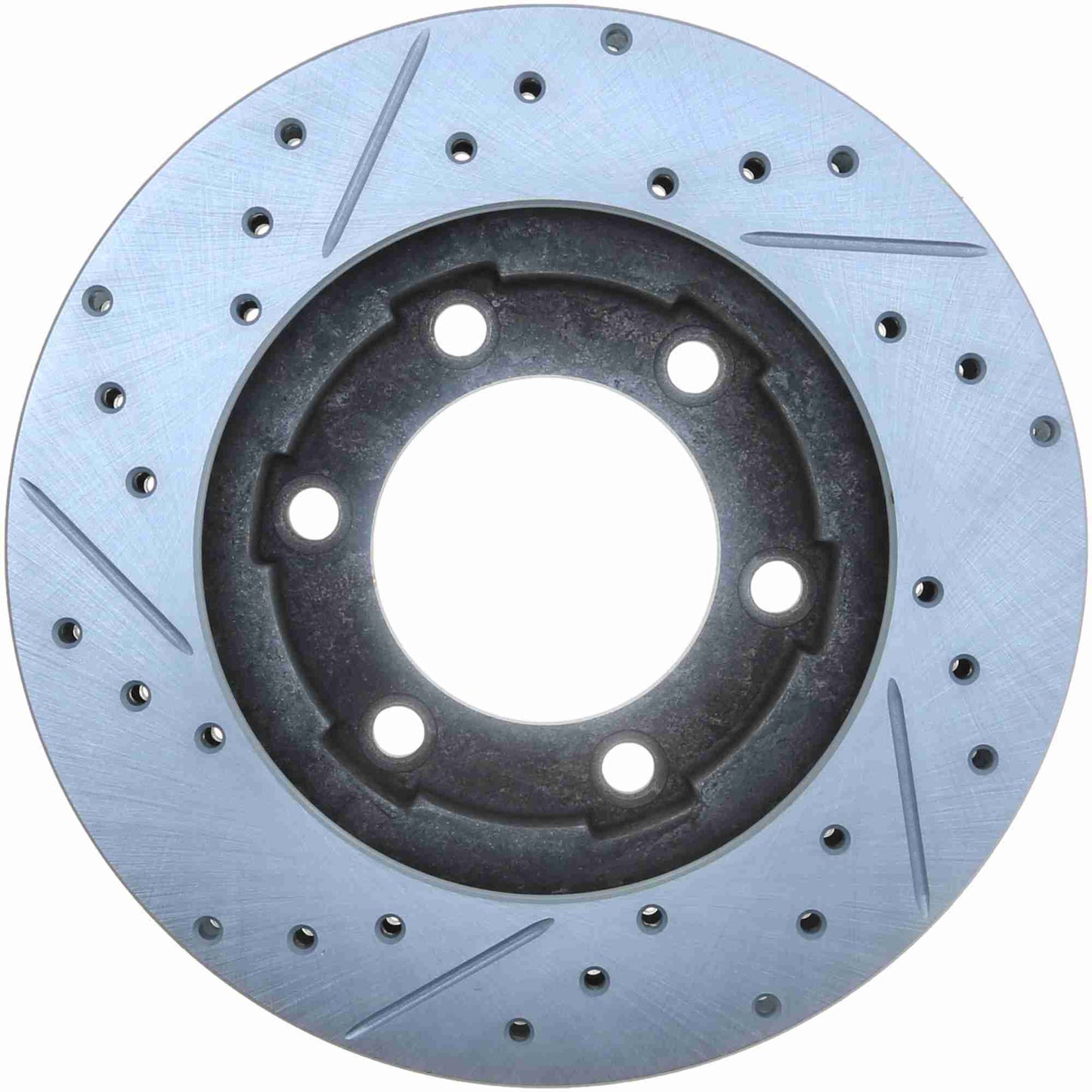 StopTech Select Sport Drilled And Slotted Brake Rotor; Front Left