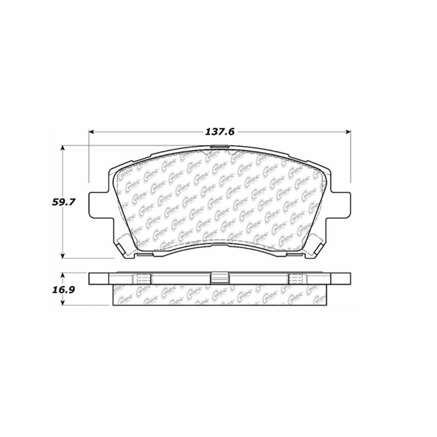 Centric Parts Disc Brake Pad Set 300.07210