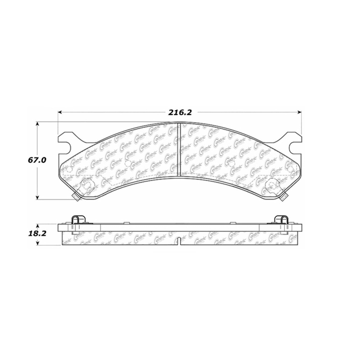 Centric Parts Disc Brake Pad Set 300.07840
