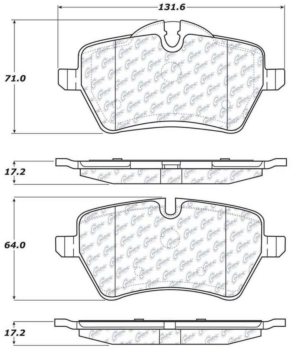 Stoptech Centric Centric Premium Brake Pads 300.12040