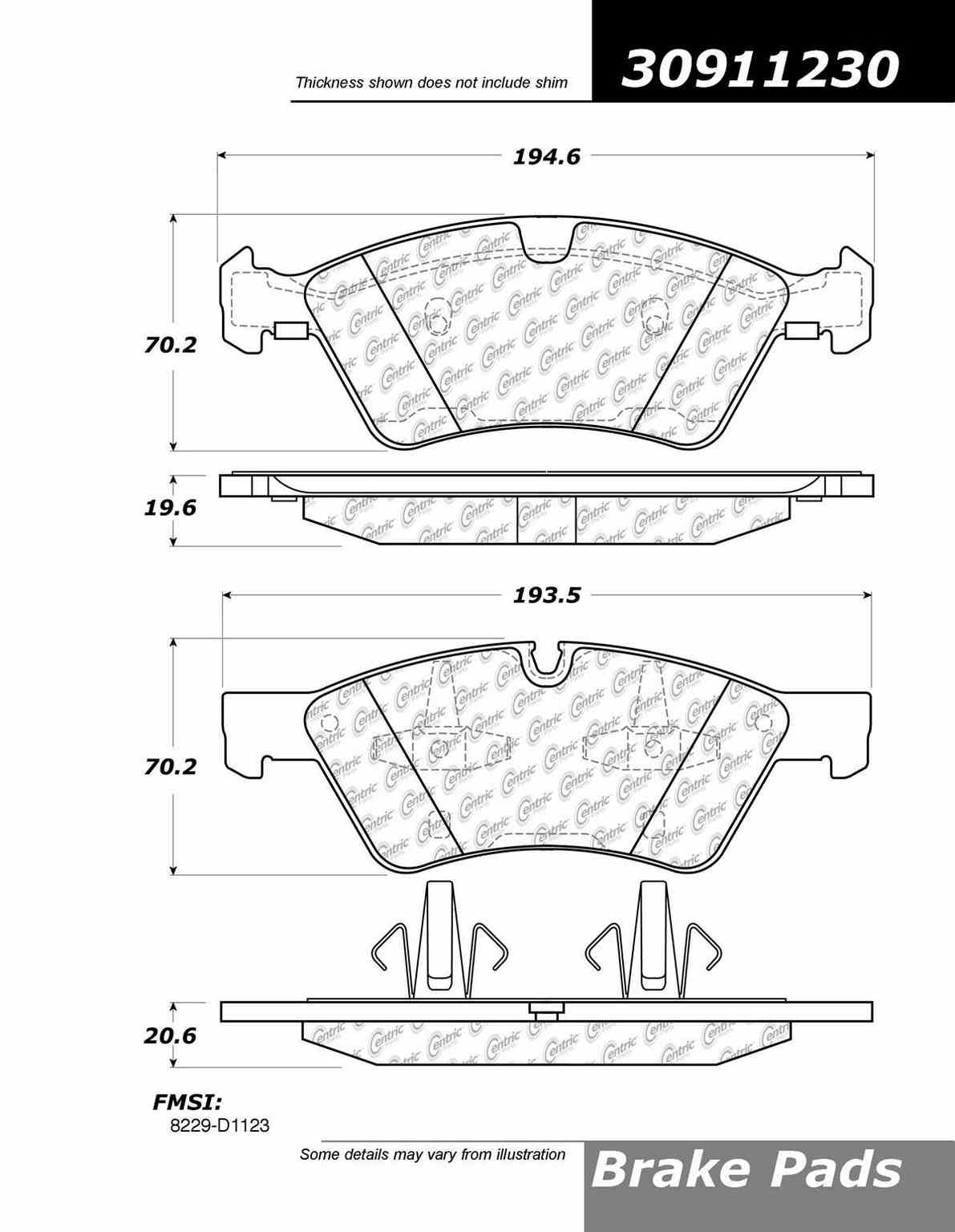 StopTech Sport Brake Pads With Shims And Hardware