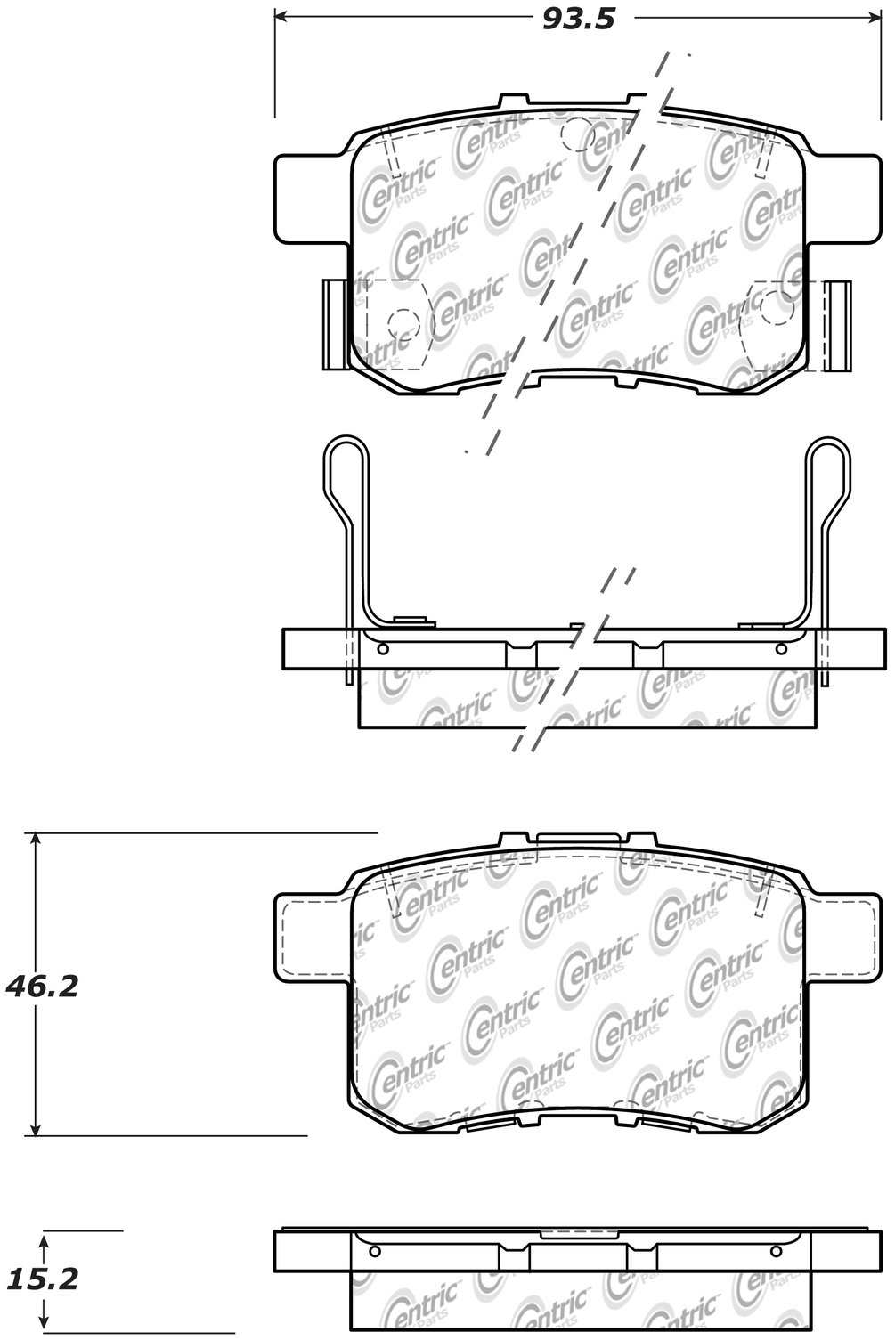 StopTech Sport Brake Pads With Shims And Hardware