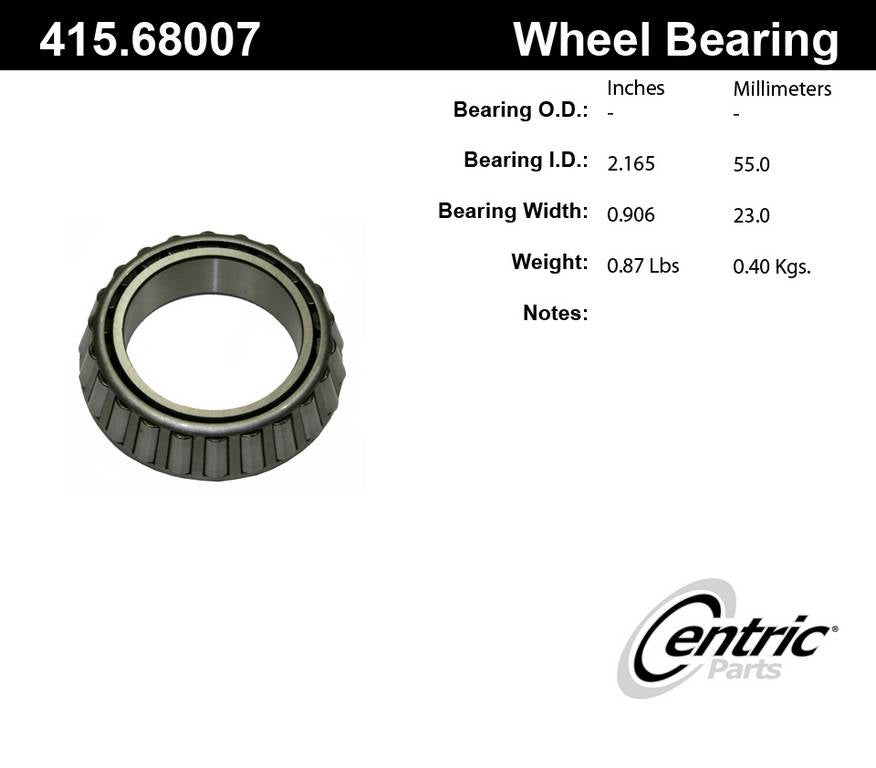 Centric Parts Wheel Bearing 415.68007