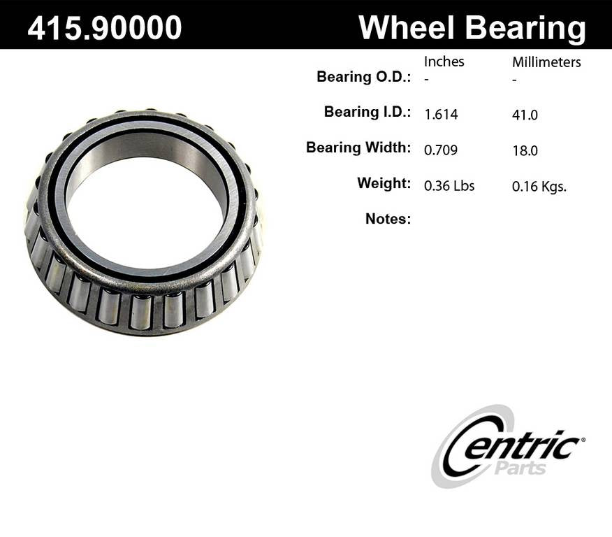 Centric Parts Wheel Bearing 415.90000