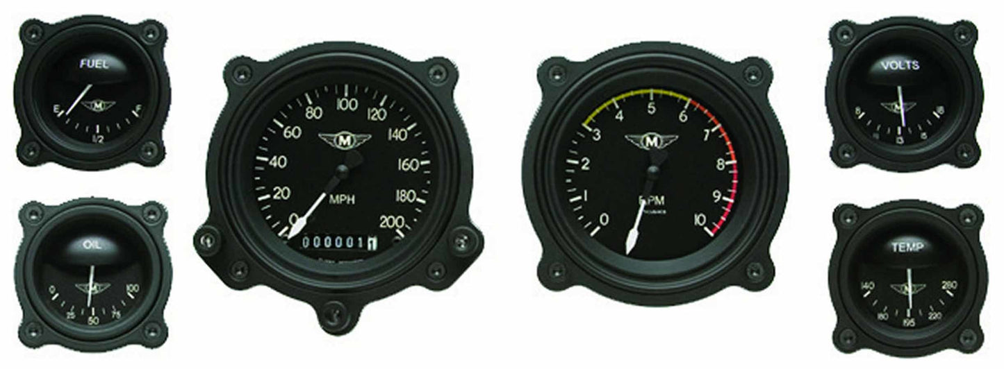Classic Instruments Moal Bomber 6 Gauge Set Gauge Kits Analog Gauge Kits main image