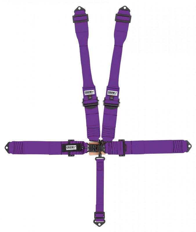 CROW SAFETY GEAR 5-Way L&L 52in Lap Belt- Indiv DB Harness B/I Bl Safety Restraints Seat Belts and Harnesses main image