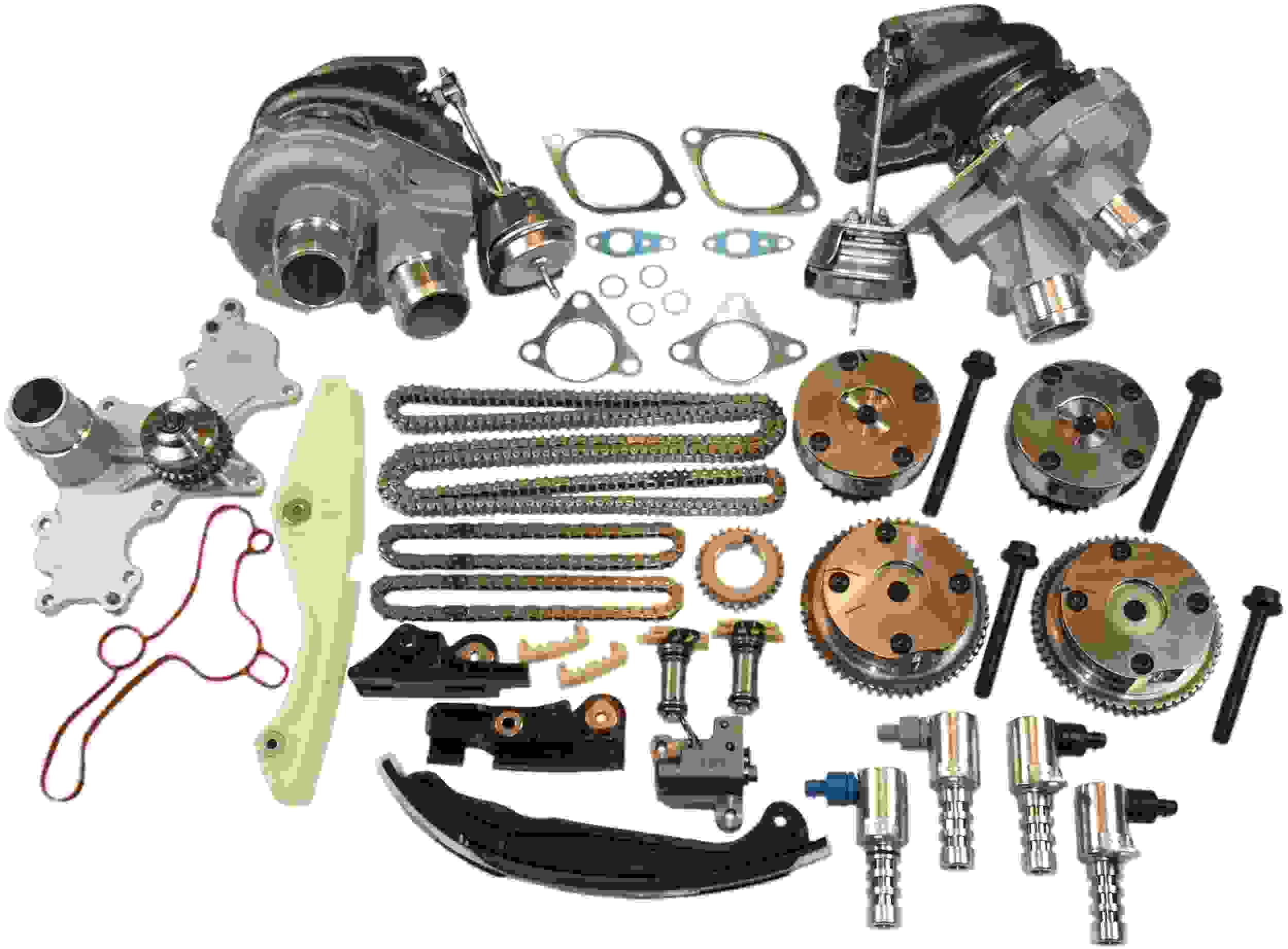 Cloyes Kit (Timing/Accessory Drive Belt), w/Sprockets,Phasers,Solenoids,Turbochargers 9-0738SATC2