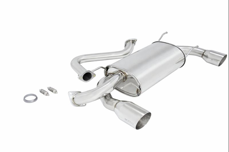 Megan Racing Cat Back System Rear for Scion FR-S 2013 2017 Subaru BRZ 2013 2017 Toyota 86 2018 2021 SUS 304 Stainless, 2.5" Piping, 4" Flat Tip
