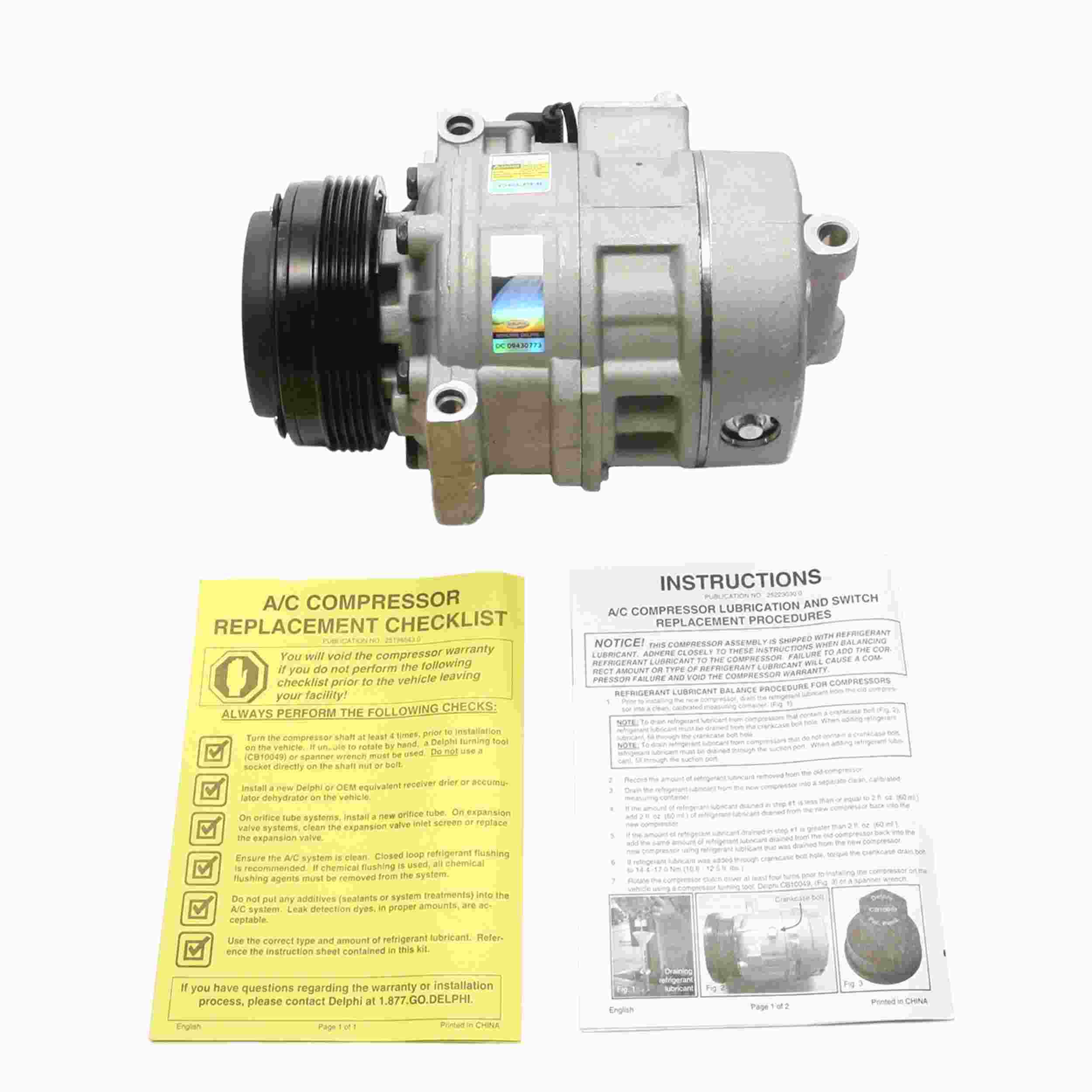 Delphi A/C Compressor CS20082