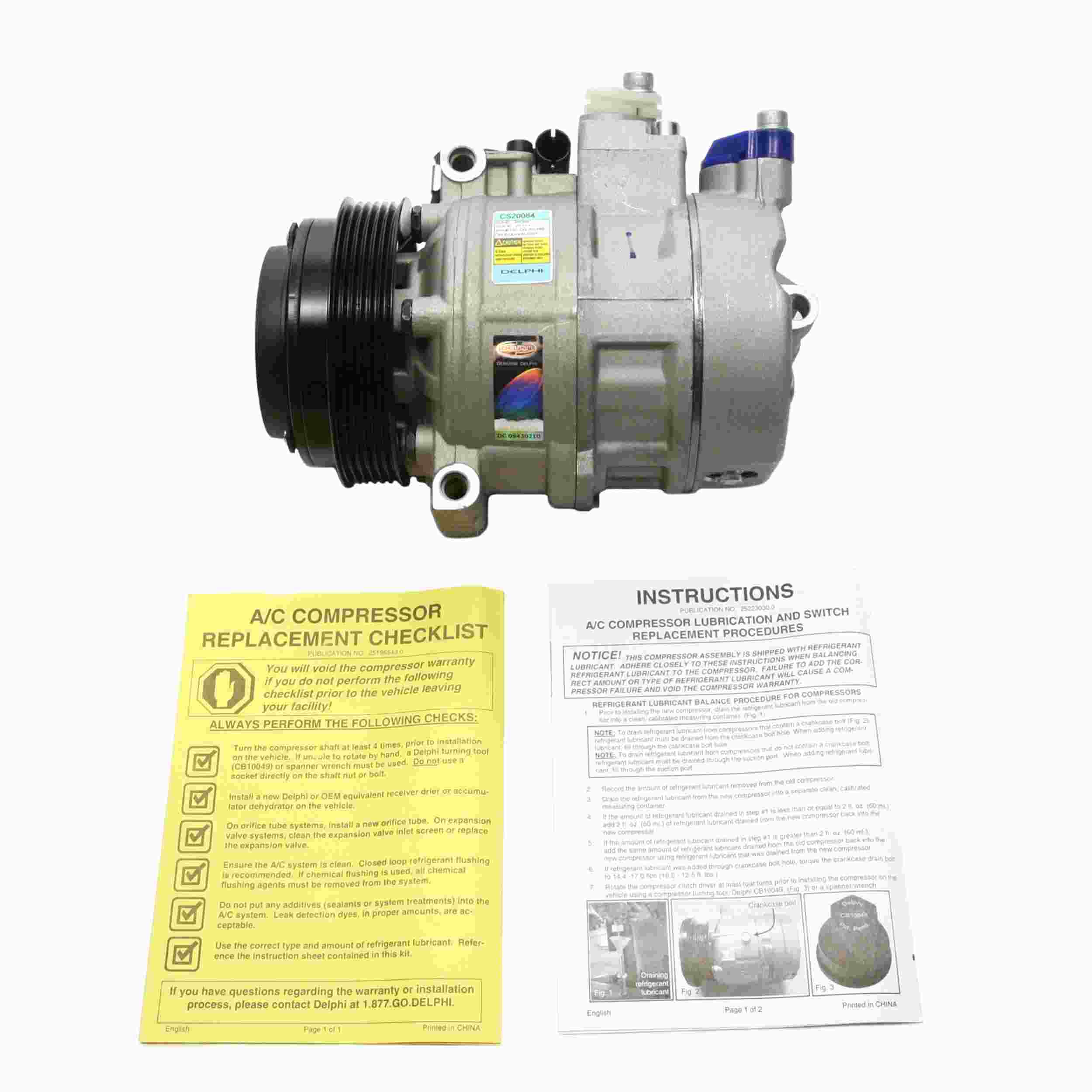 Delphi A/C Compressor CS20084