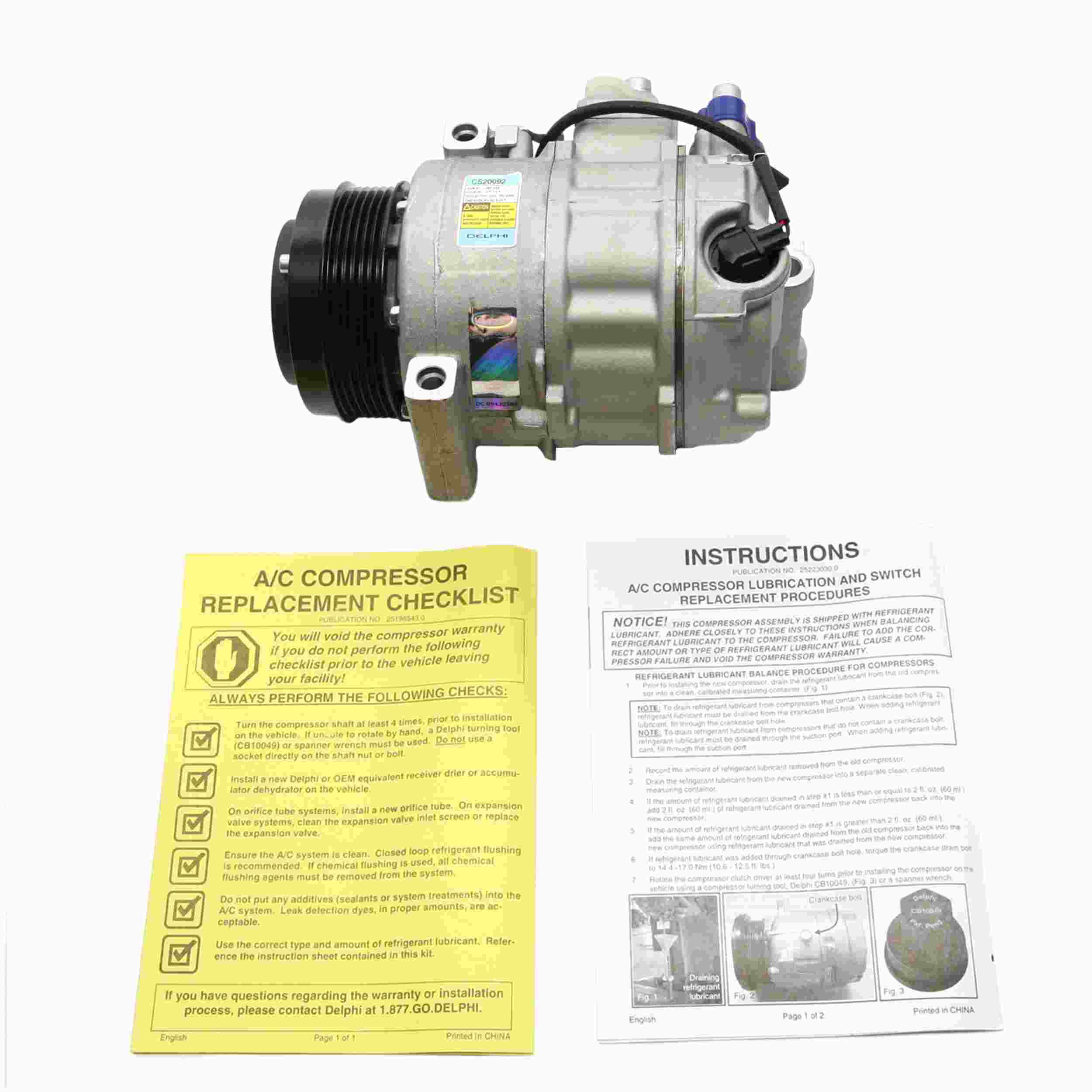 Delphi A/C Compressor CS20092