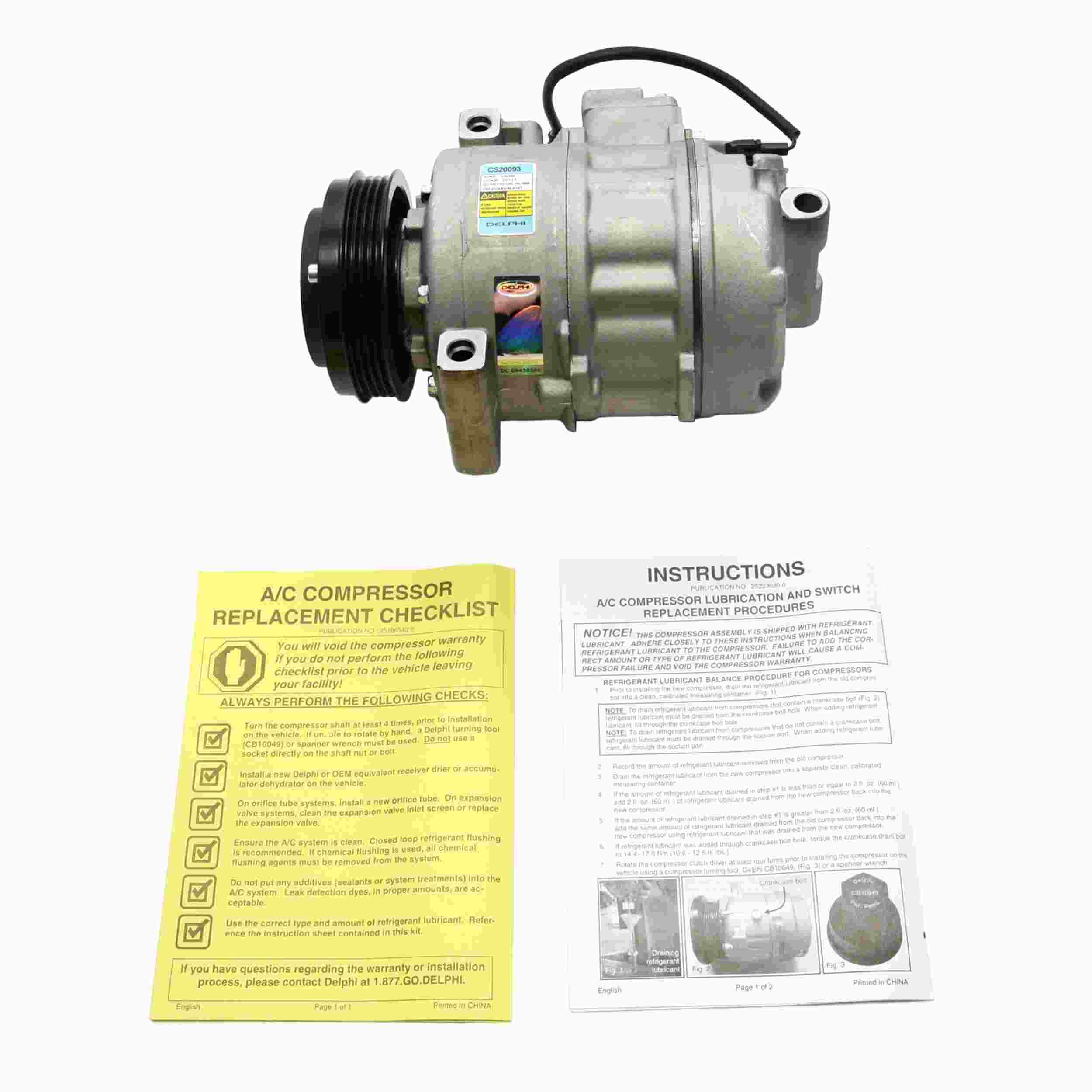 Delphi A/C Compressor CS20093