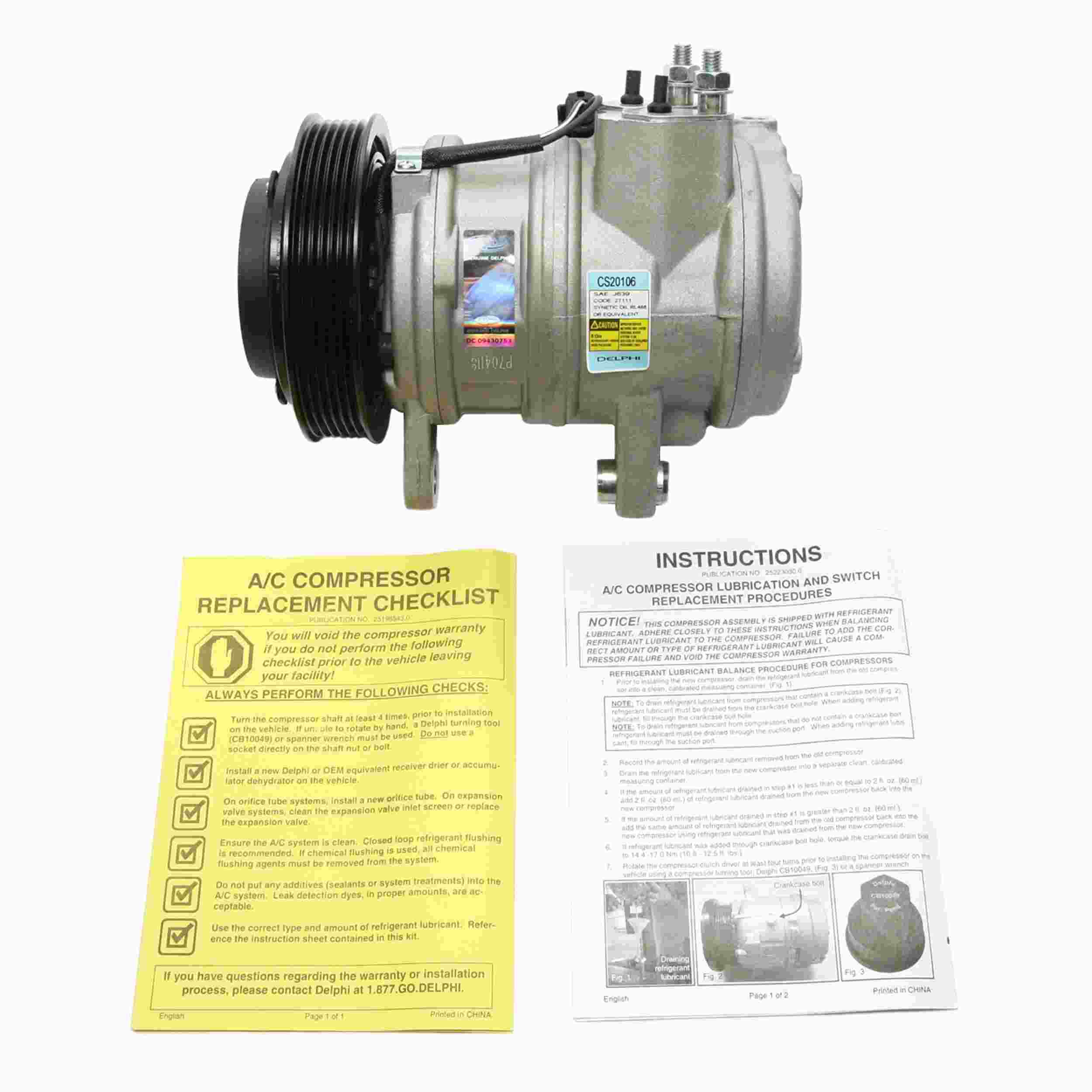 Delphi A/C Compressor CS20106