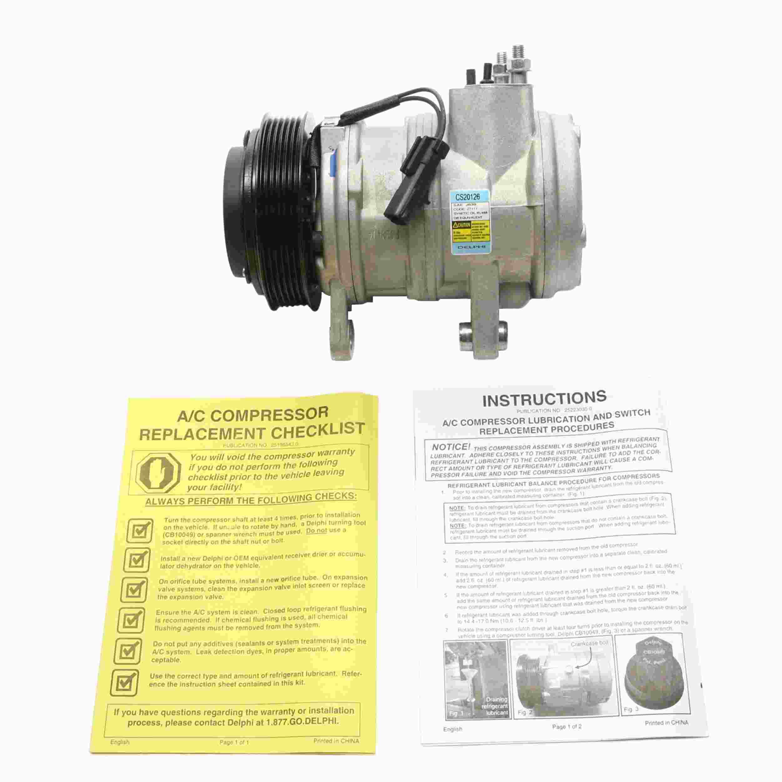 Delphi A/C Compressor CS20126
