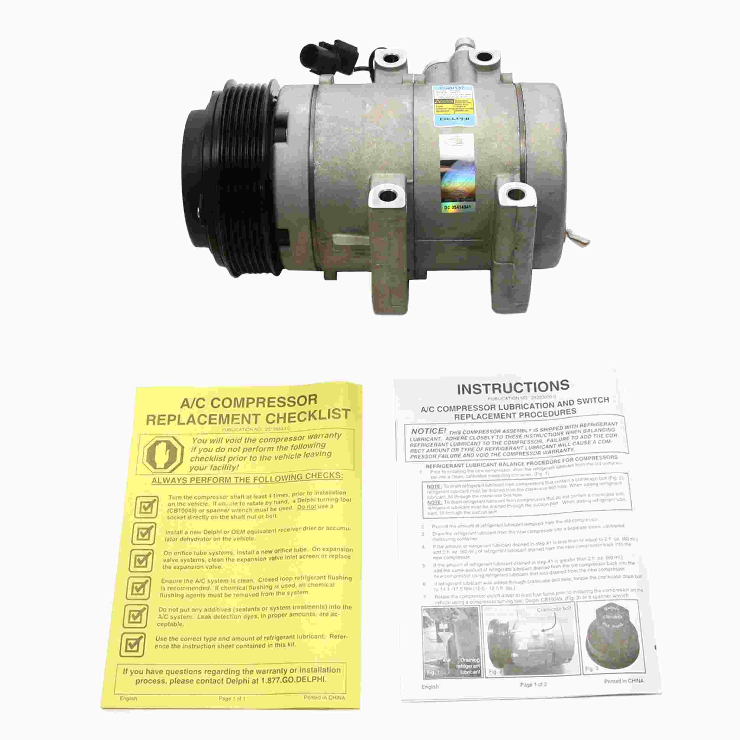 Delphi A/C Compressor CS20137