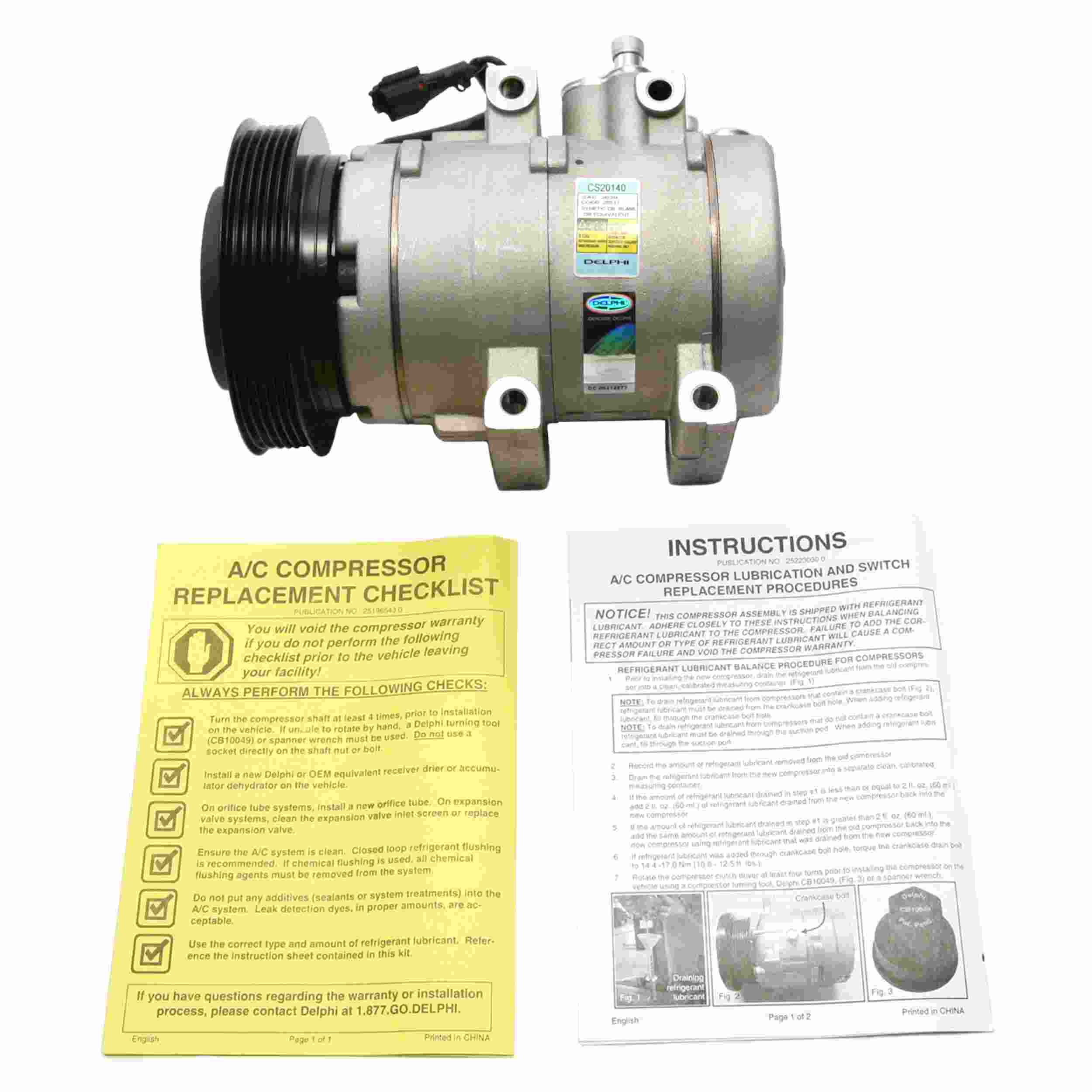 Delphi A/C Compressor CS20140
