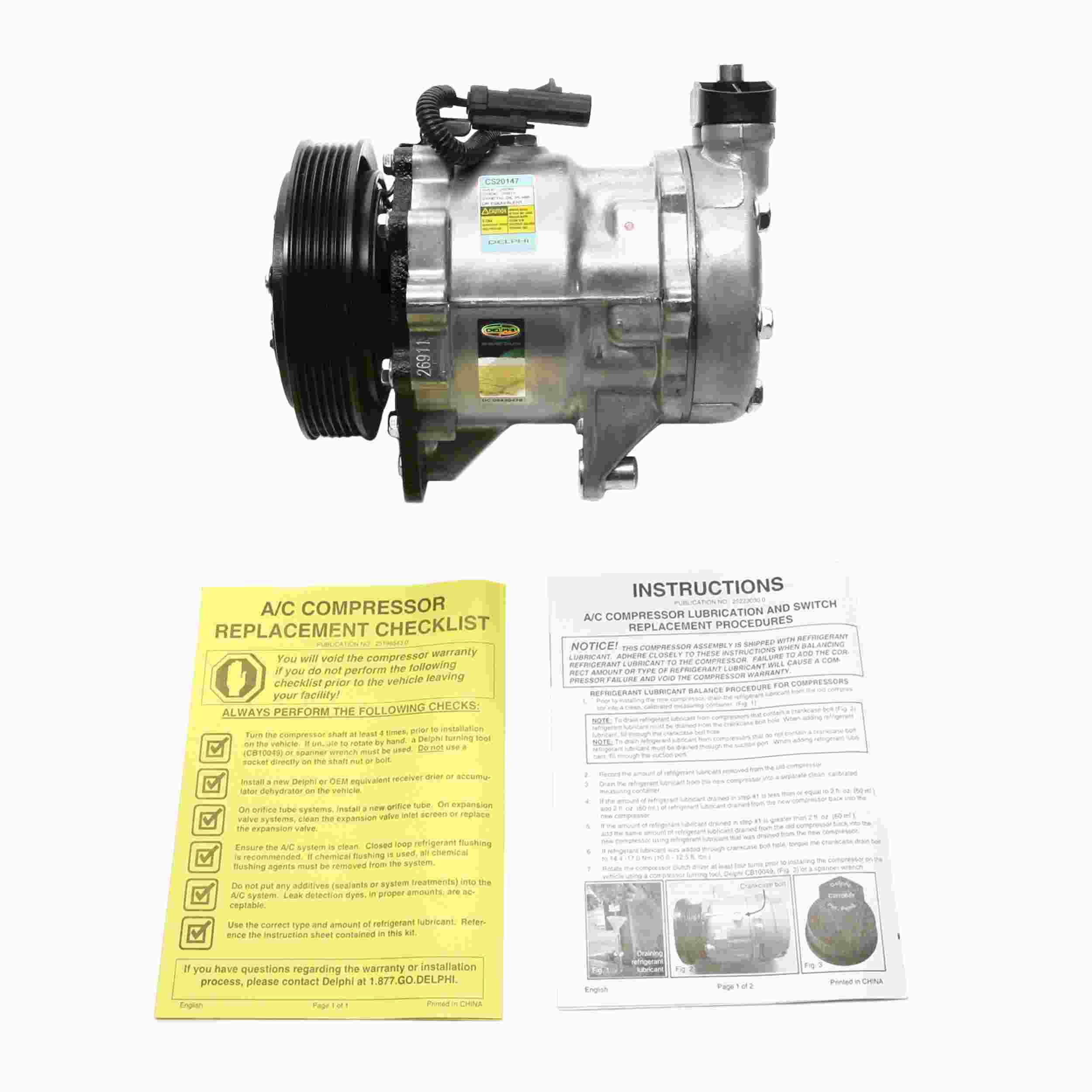 Delphi A/C Compressor CS20147