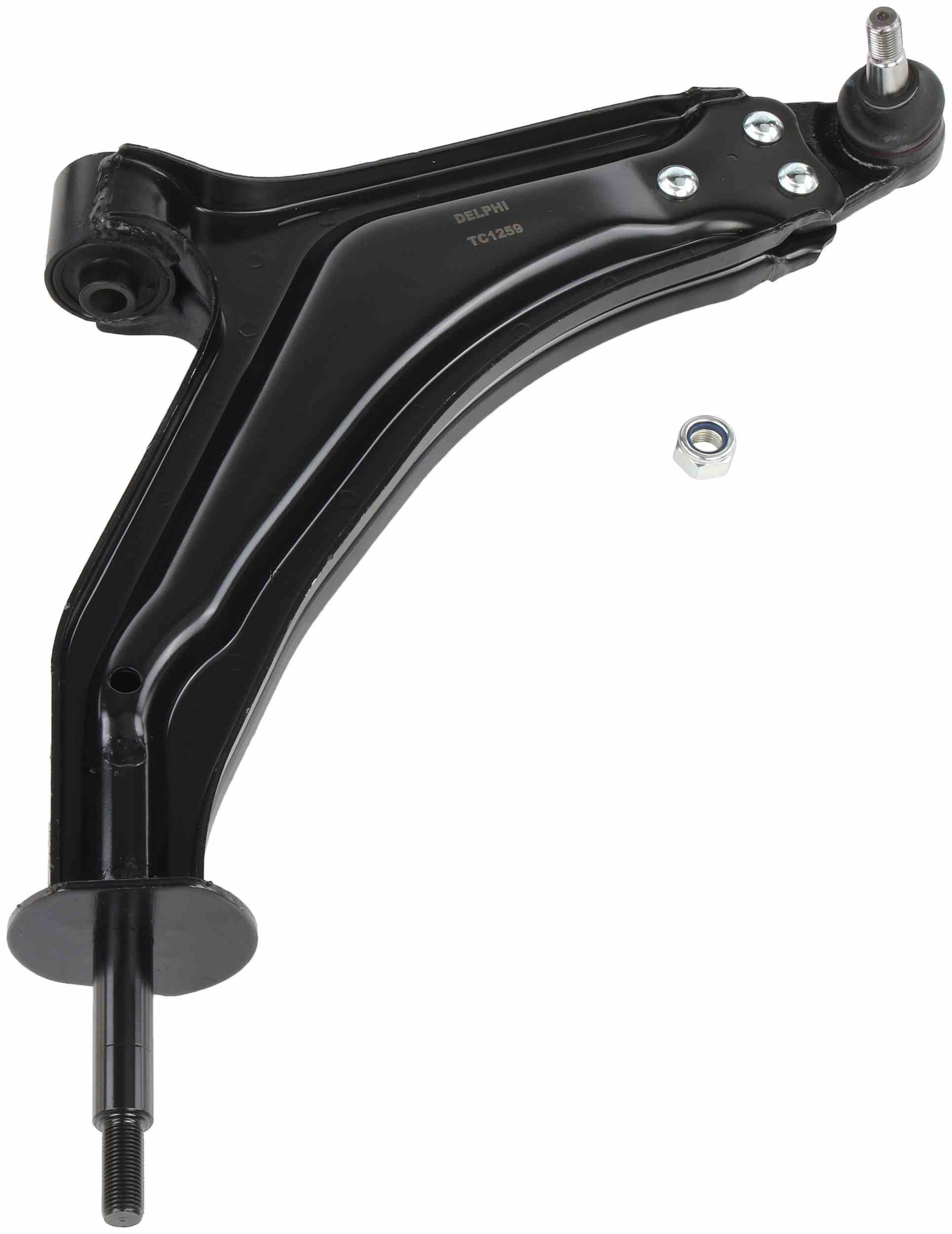 Delphi Control Arm and Ball Joint Assembly top view frsport TC1259