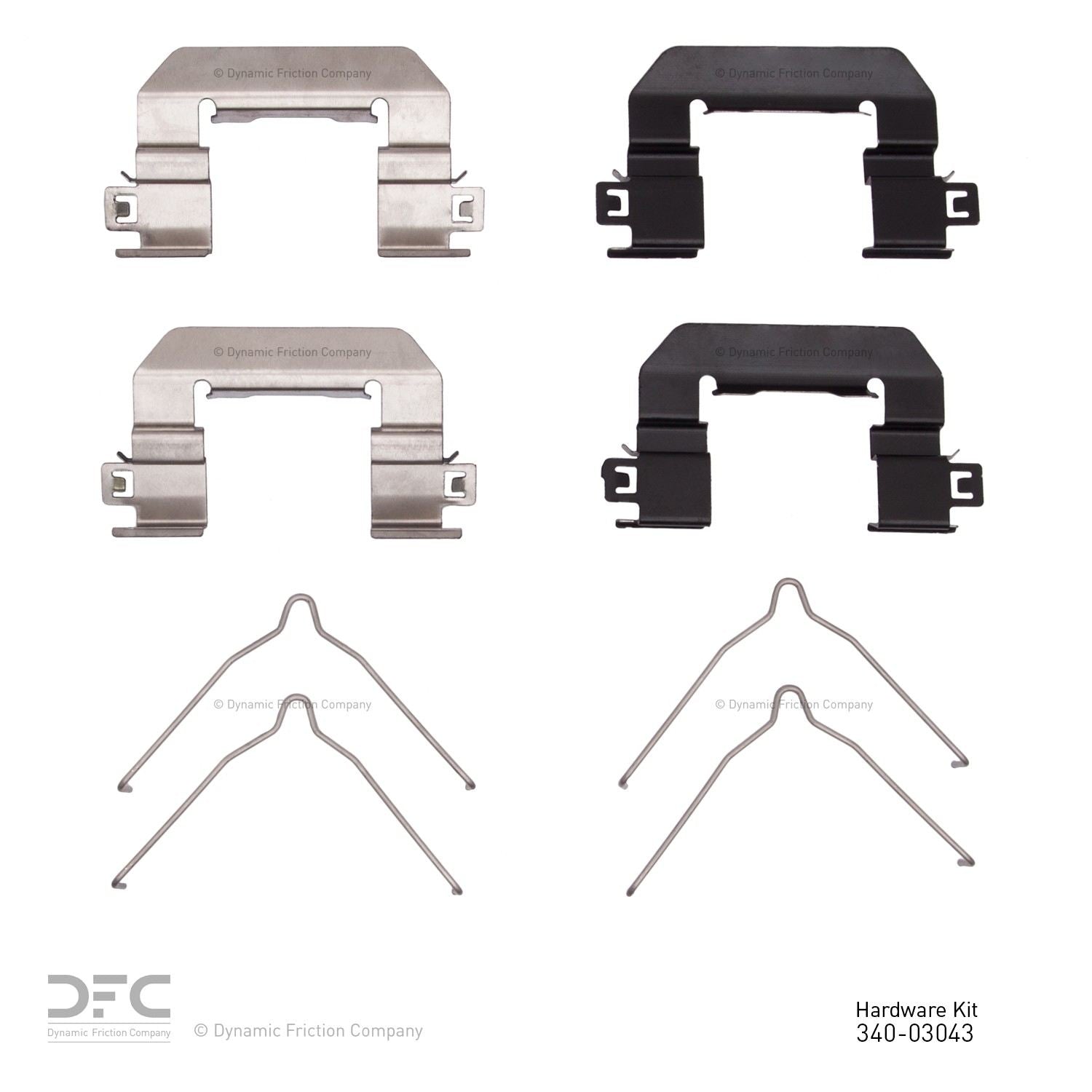Dynamic Friction Company Disc Brake Hardware Kit 340-03043