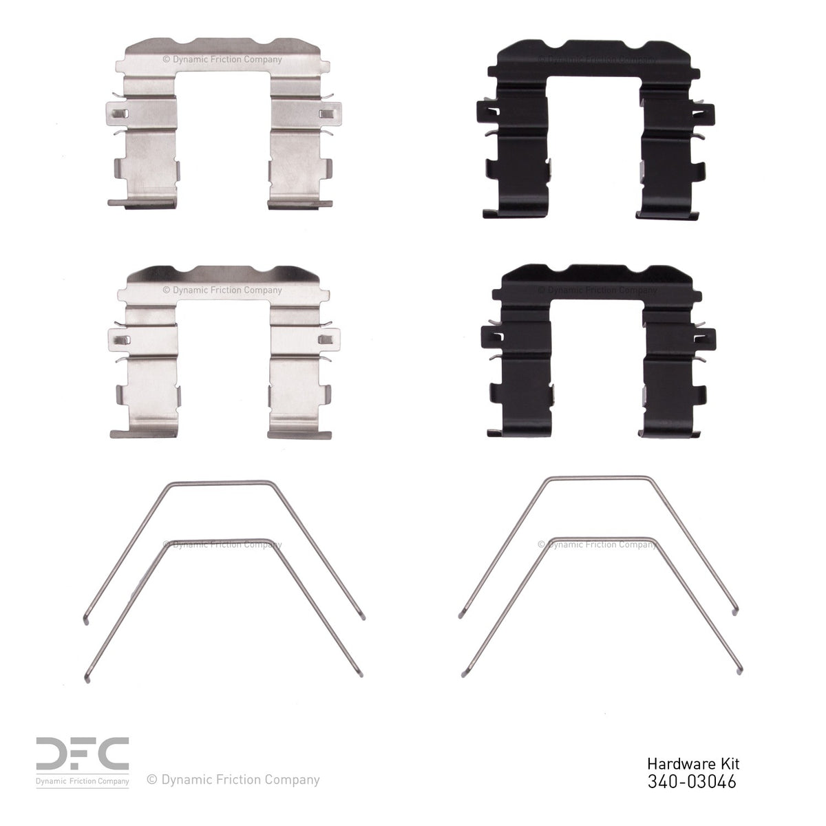 Dynamic Friction Company Disc Brake Hardware Kit 340-03046