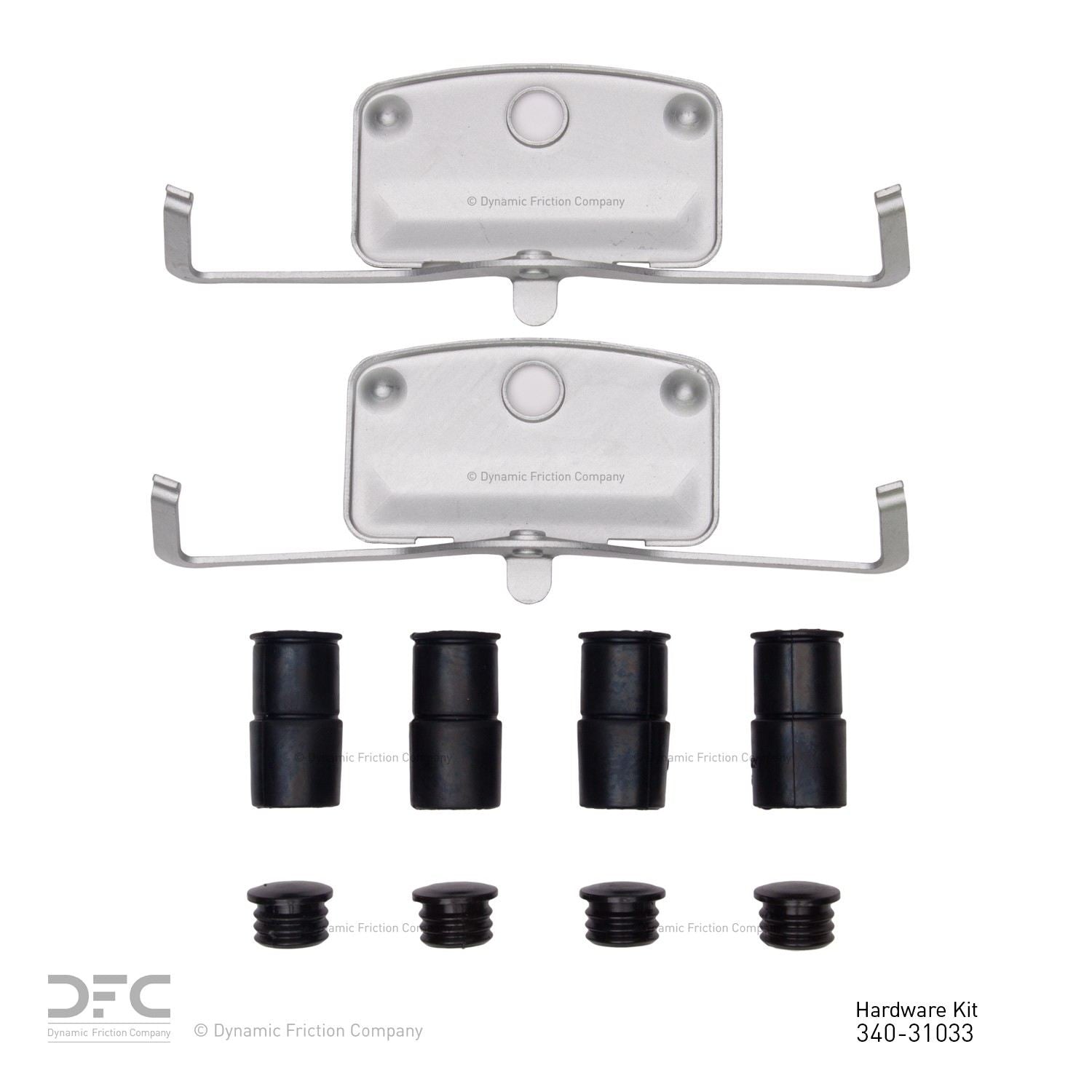 Dynamic Friction Company Disc Brake Hardware Kit 340-31033