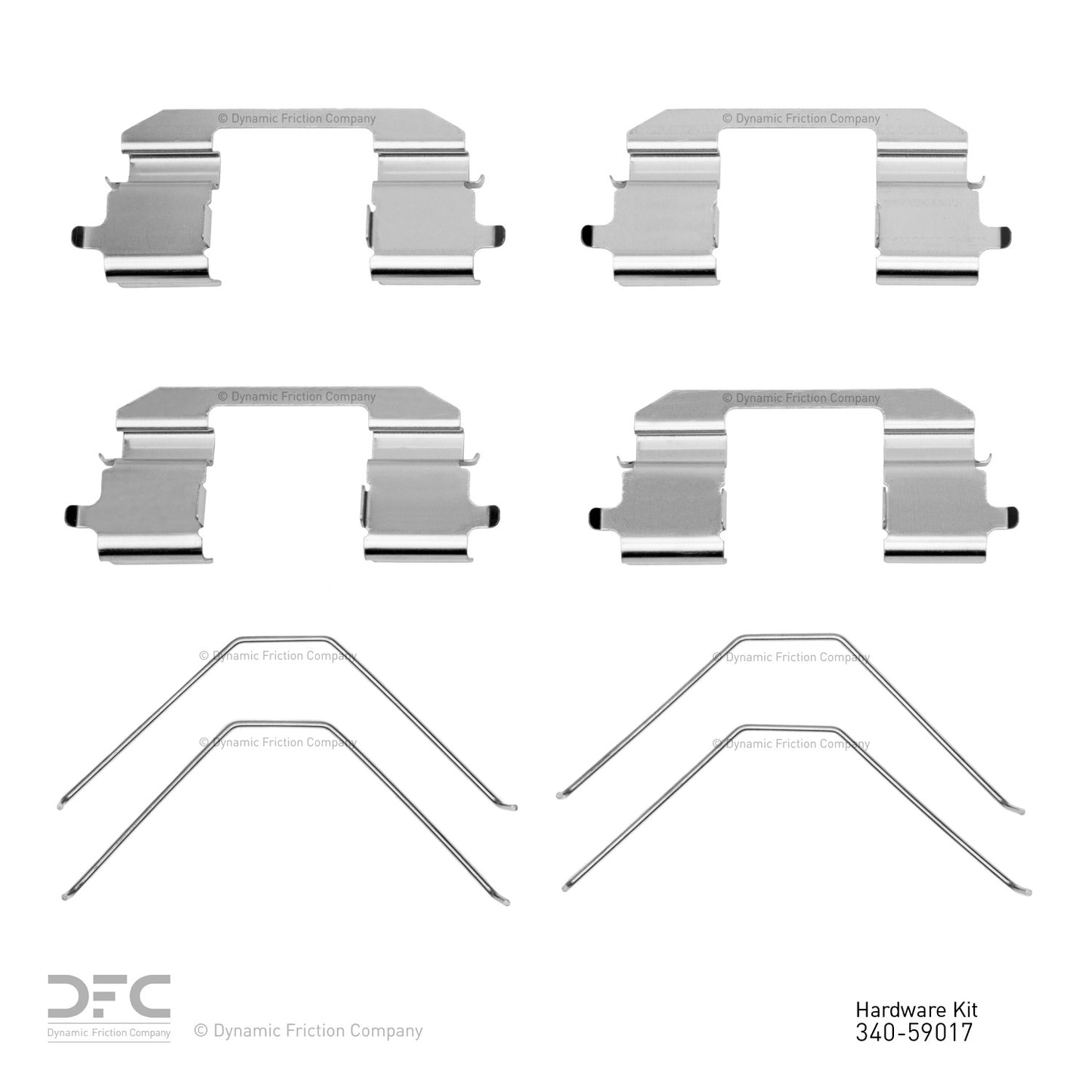 Dynamic Friction Company Disc Brake Hardware Kit 340-59017