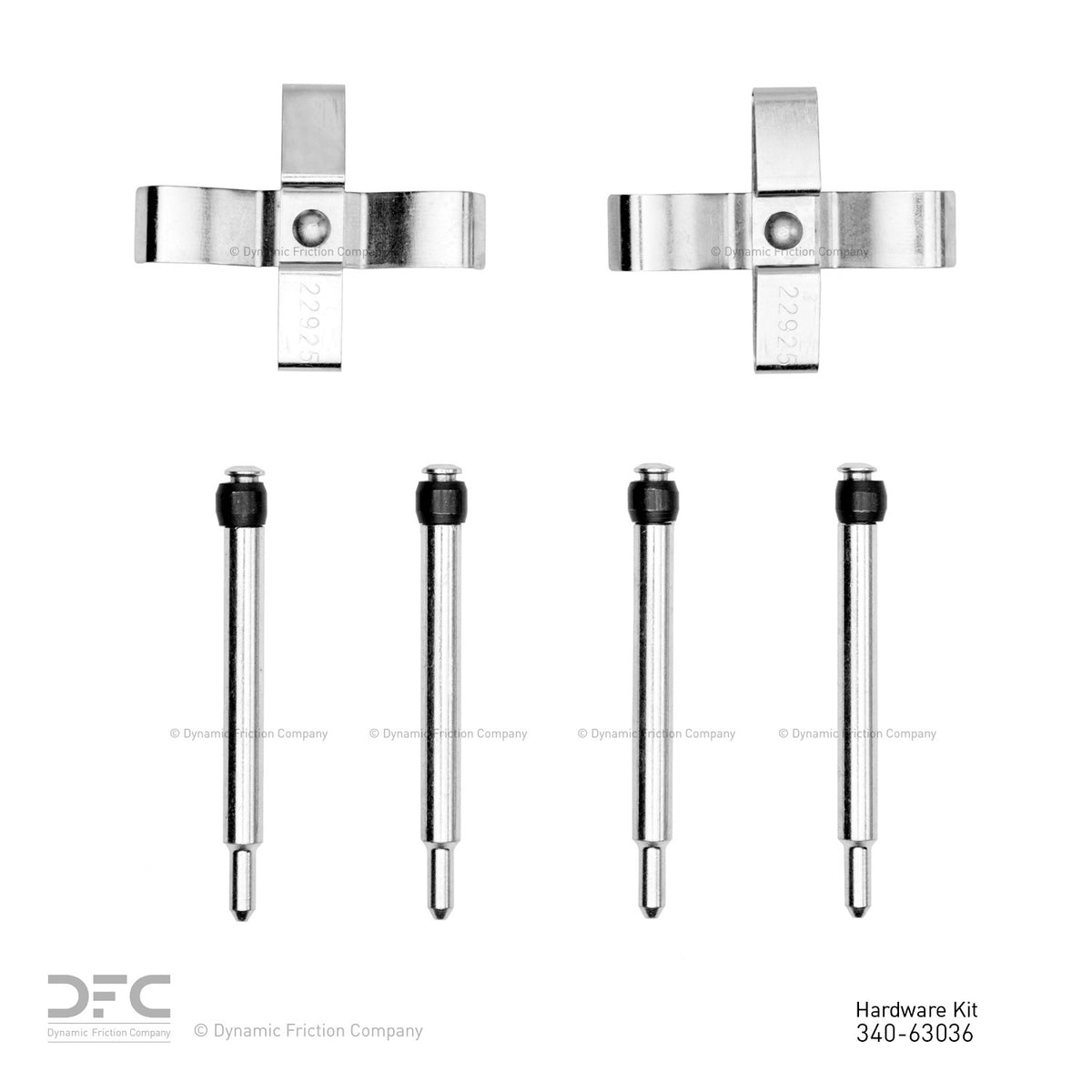 Dynamic Friction Company Disc Brake Hardware Kit 340-63036