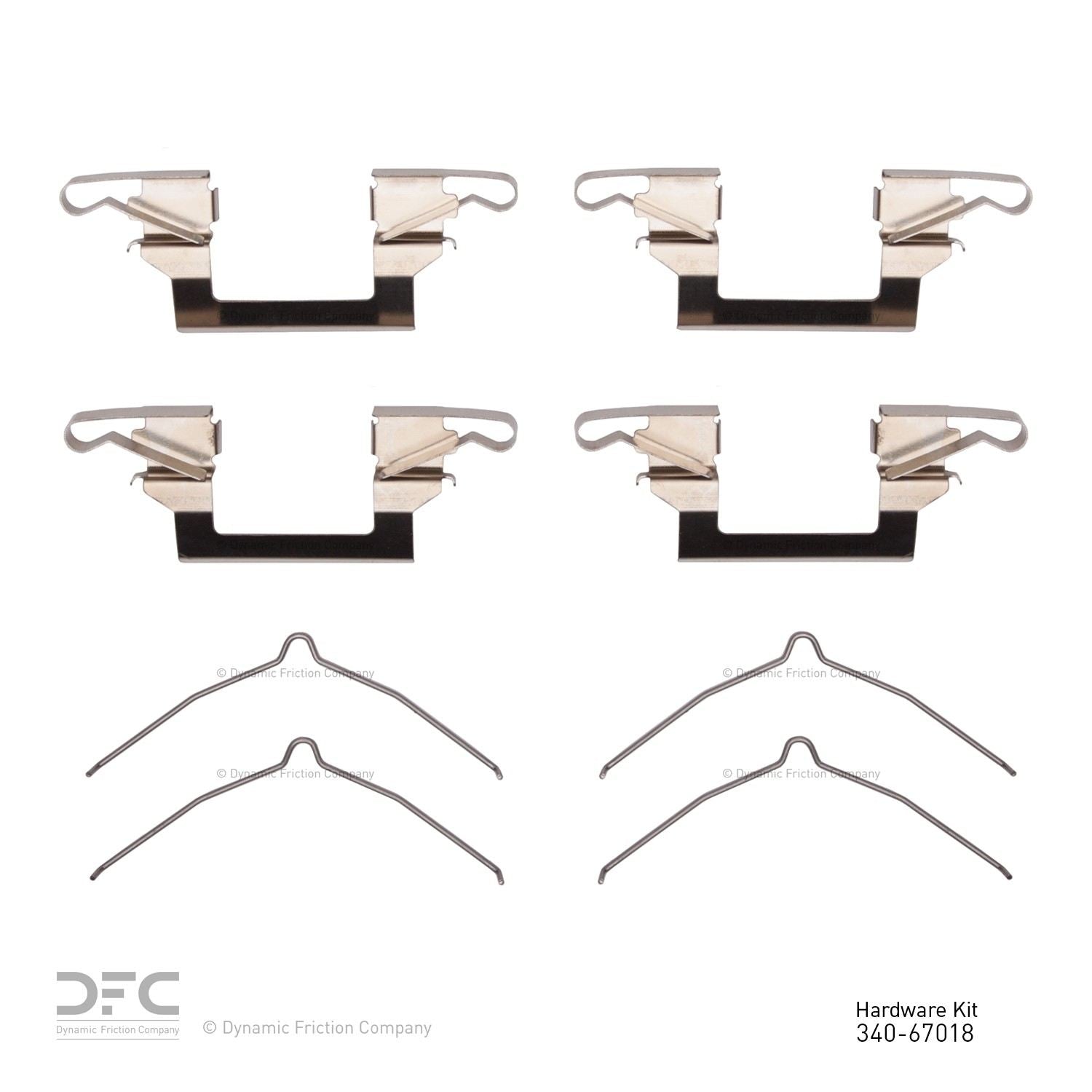 Dynamic Friction Company Disc Brake Hardware Kit 340-67018
