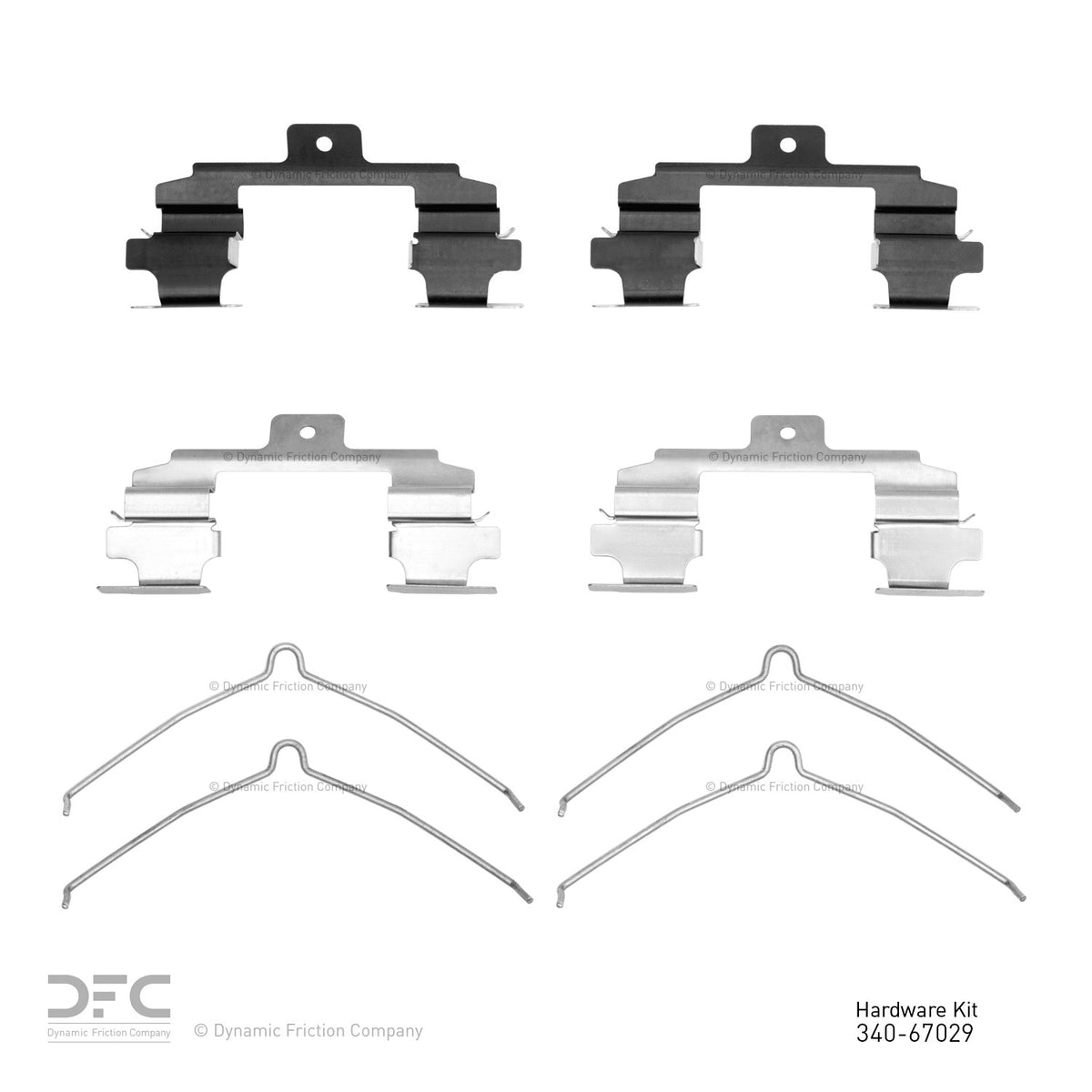Dynamic Friction Company Disc Brake Hardware Kit 340-67029