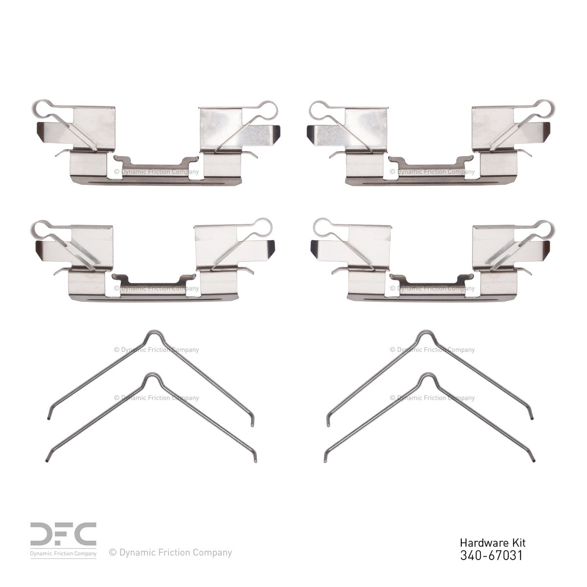 Dynamic Friction Company Disc Brake Hardware Kit 340-67031
