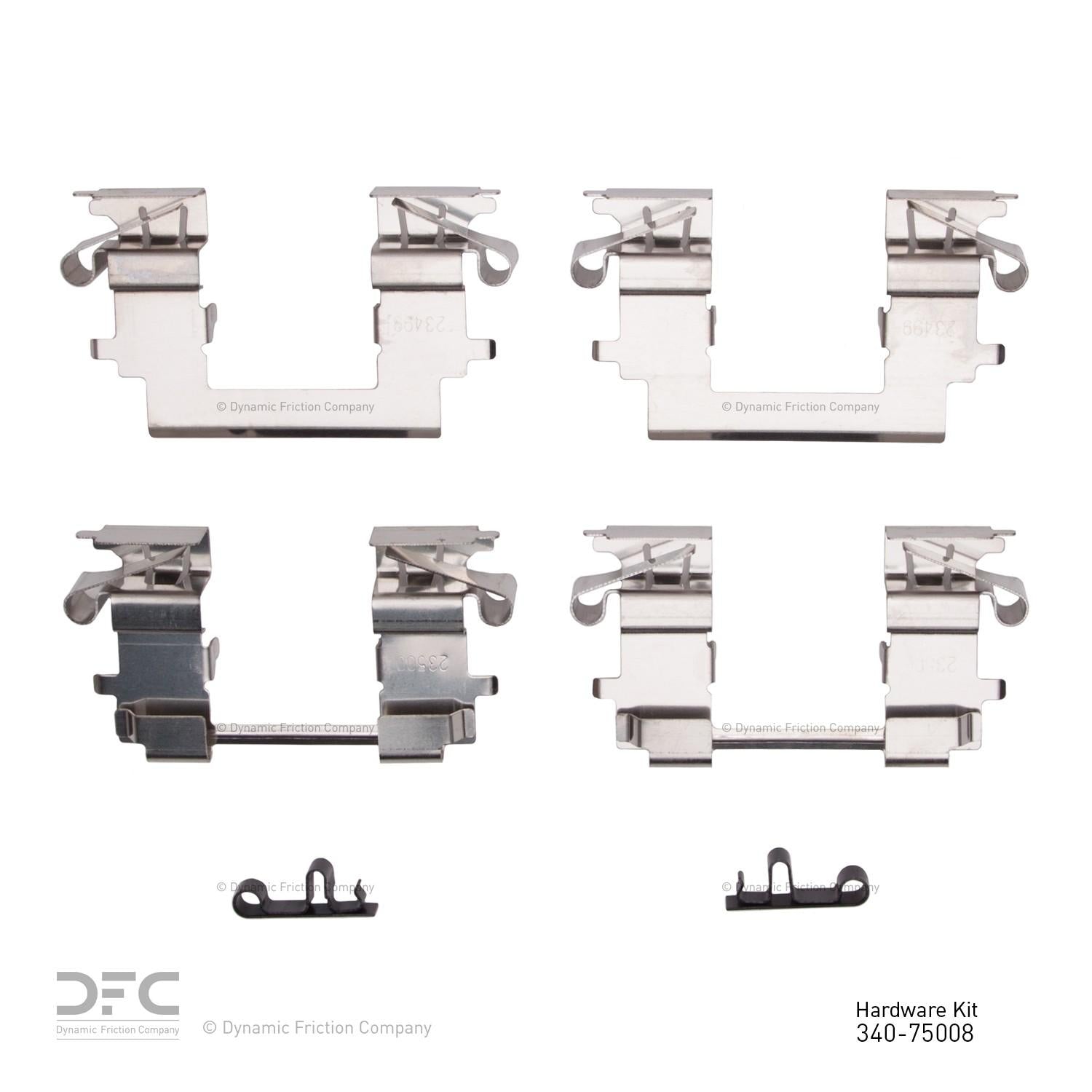 Dynamic Friction Company Disc Brake Hardware Kit 340-75008