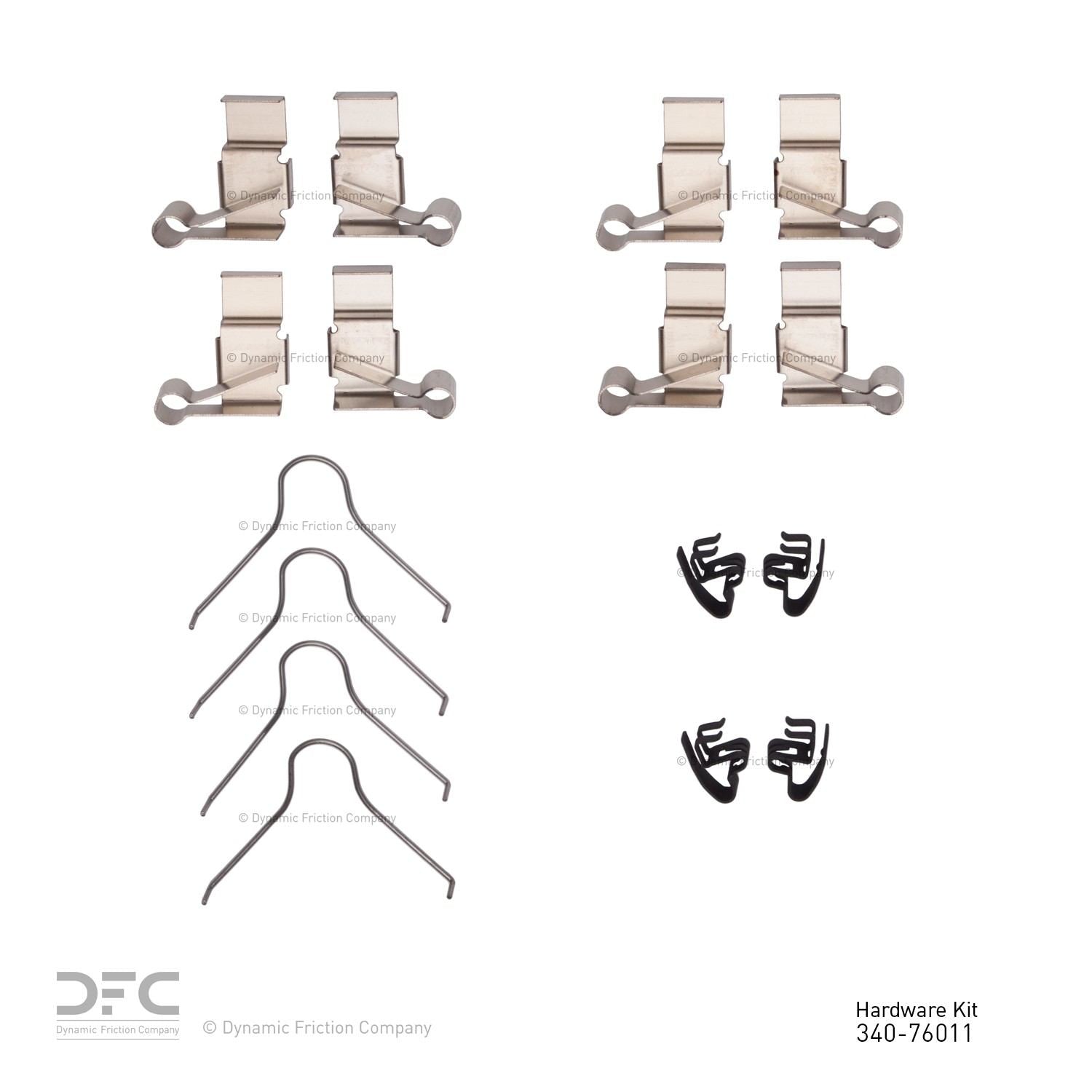 Dynamic Friction Company Disc Brake Hardware Kit 340-76011