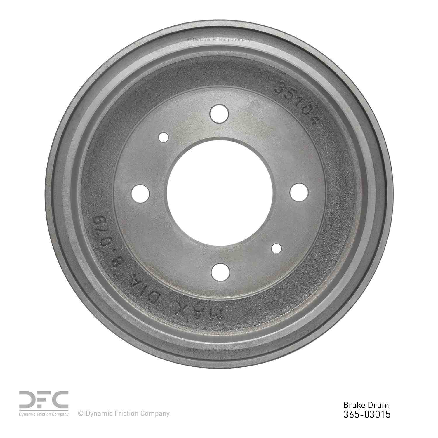Dynamic Friction Company Brake Drum 365-03015