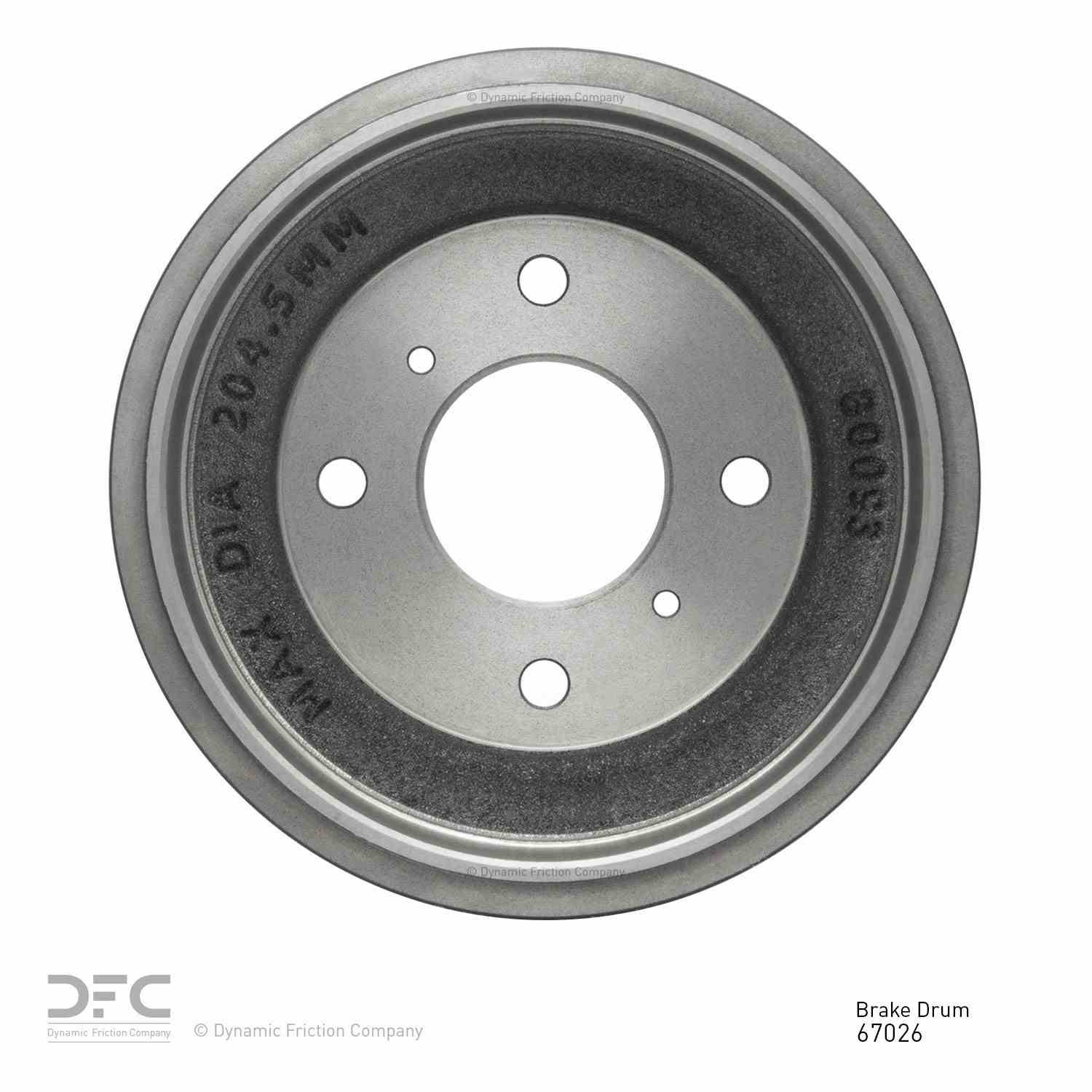 Dynamic Friction Company Brake Drum 365-67026