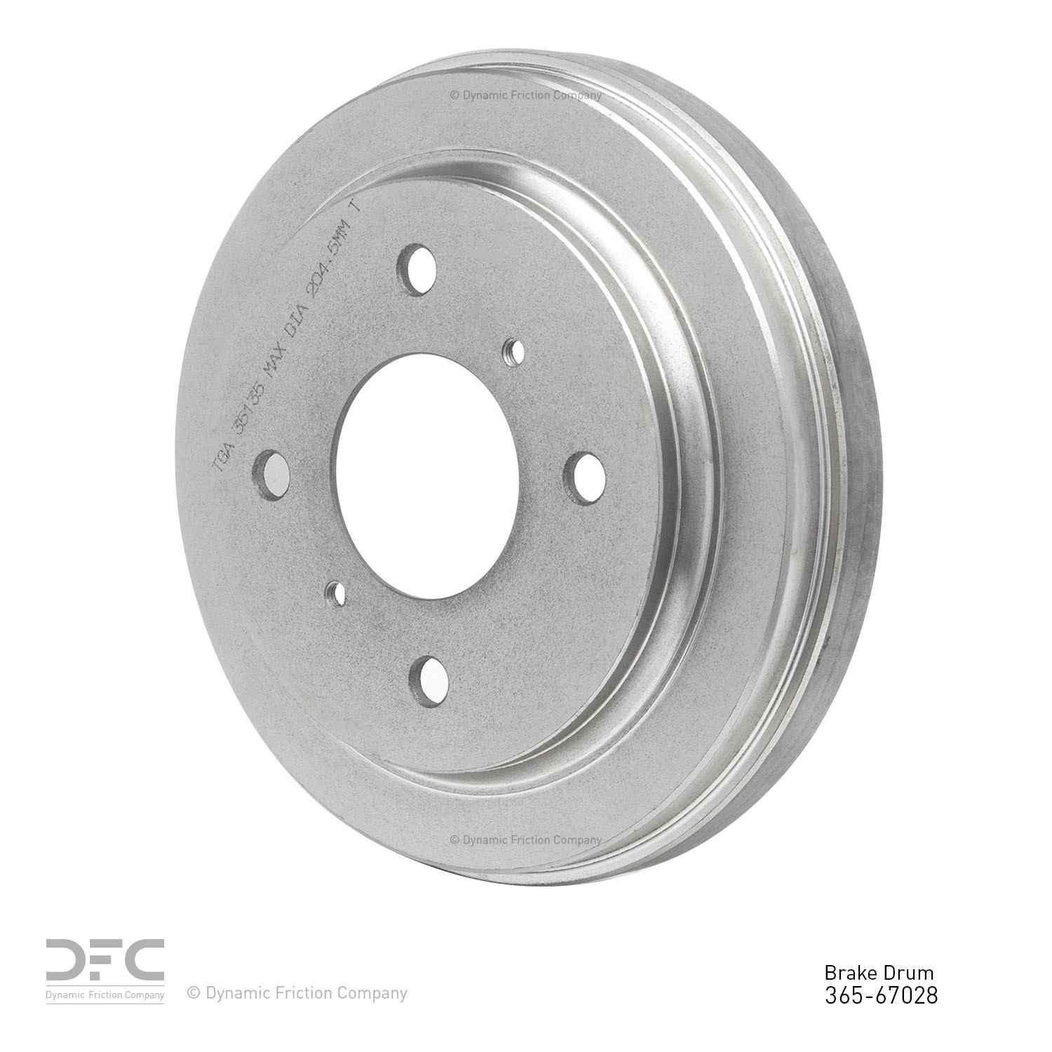 Dynamic Friction Company Brake Drum 365-67028