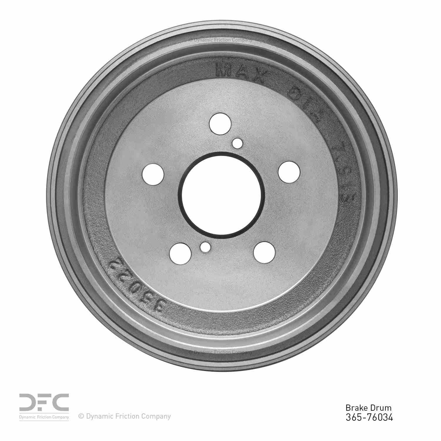Dynamic Friction Company Brake Drum 365-76034