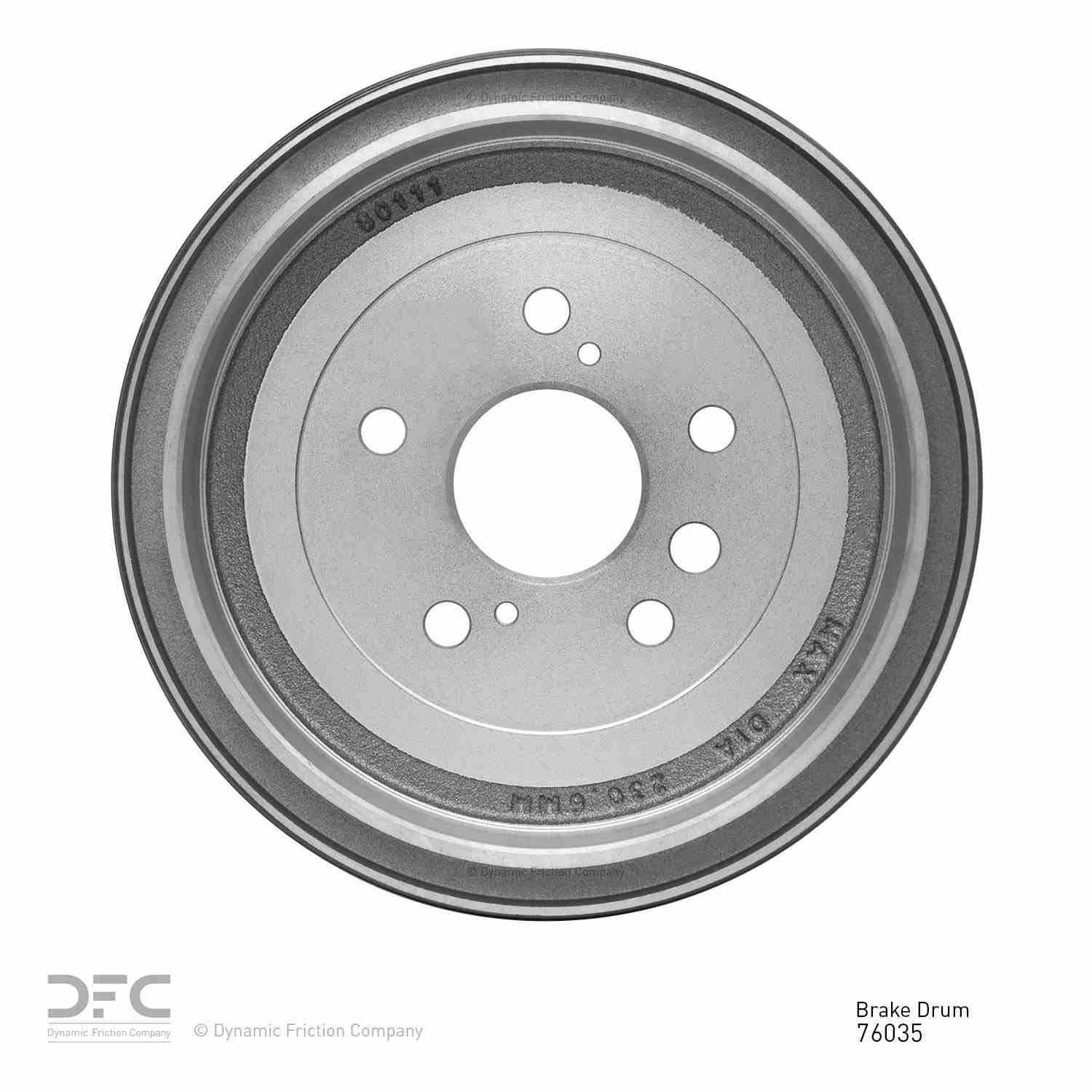 Dynamic Friction Company Brake Drum 365-76035