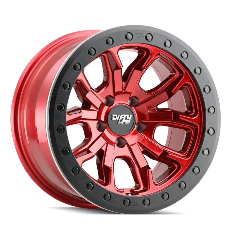 Dirty Life 9303 DT-1 17x9 / 5x127 BP / -38mm Offset / 78.1mm Hub Crimson Candy Red Wheel 9303-7973R38