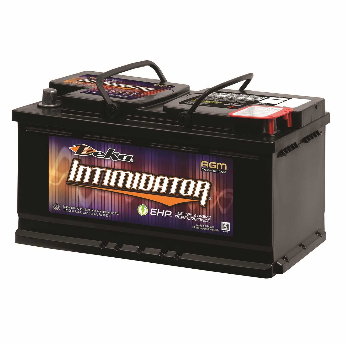 Deka Intimidator - AGM - Valve Regulated top view frsport 9A49
