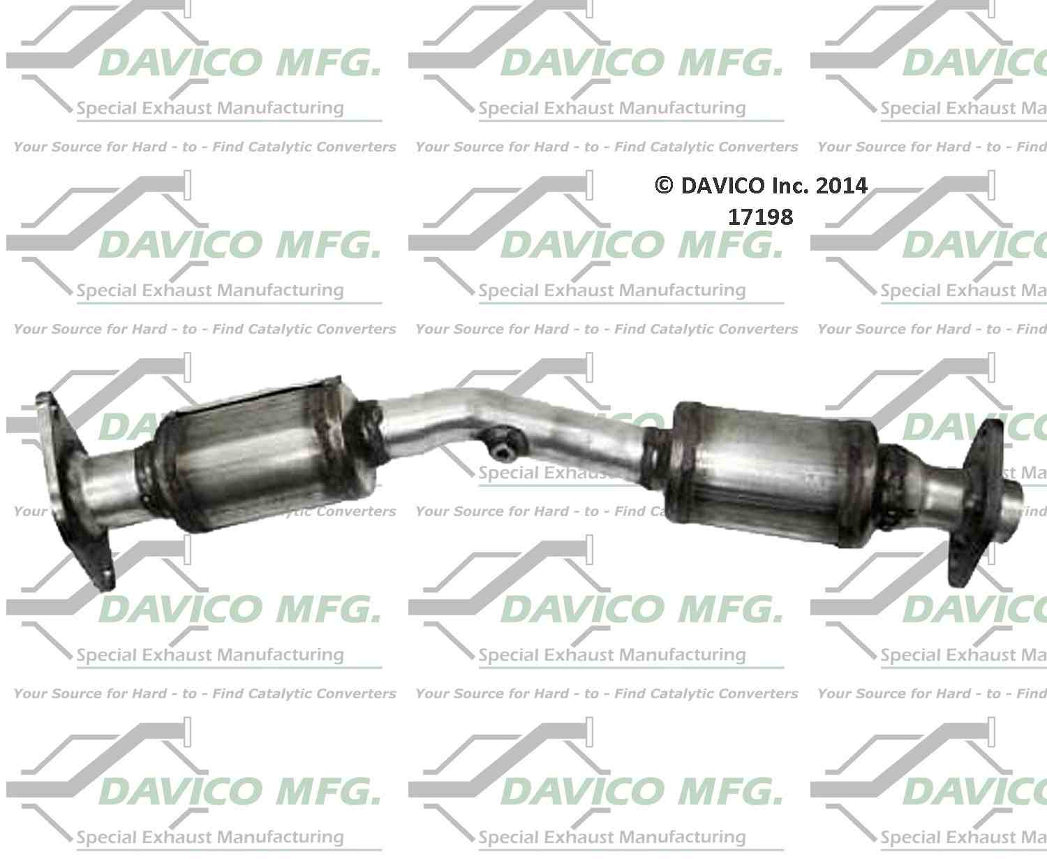 Davico Mfg Exact-Fit Catalytic Converter 17198