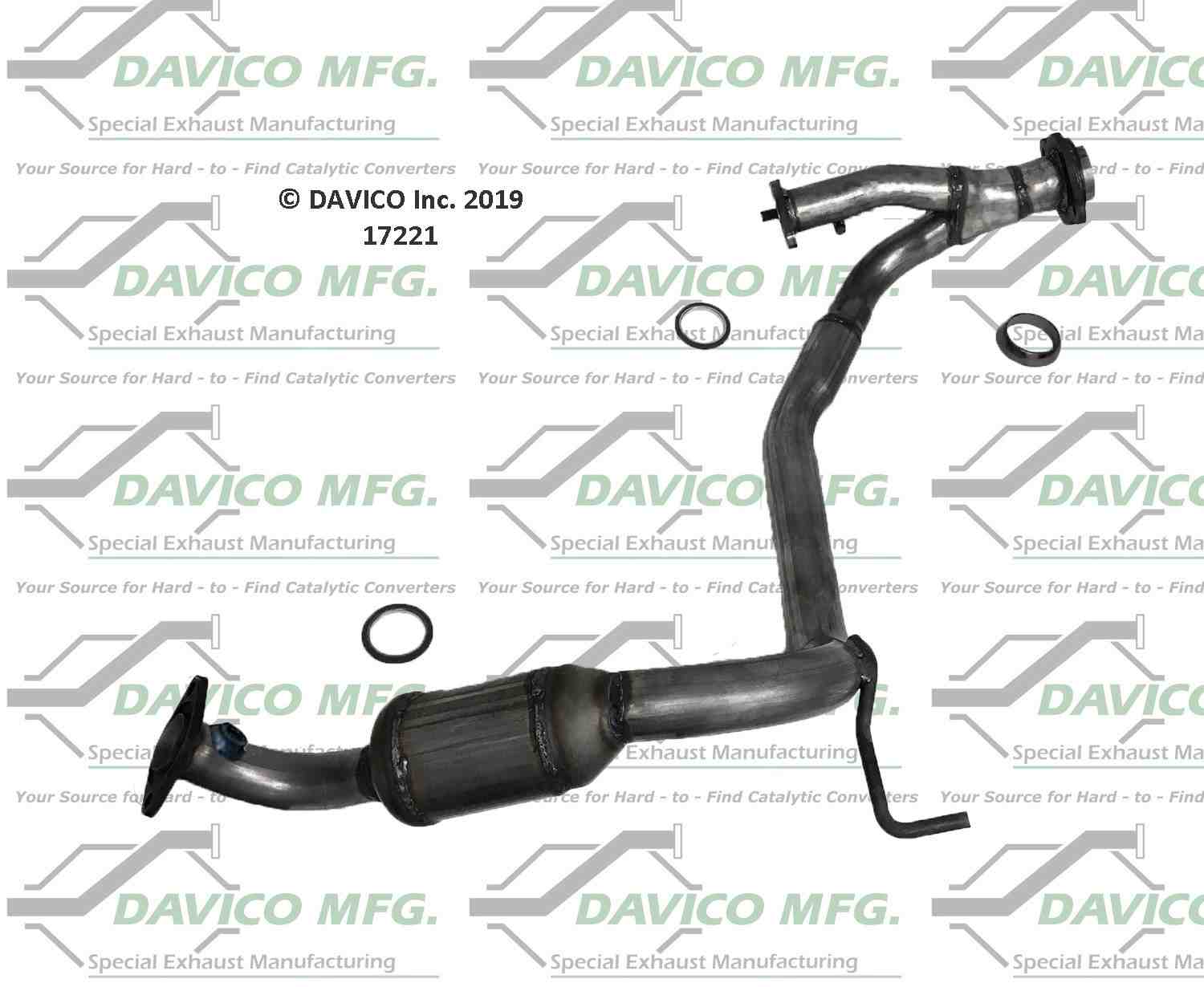 Davico Mfg Exact-Fit Catalytic Converter 17221