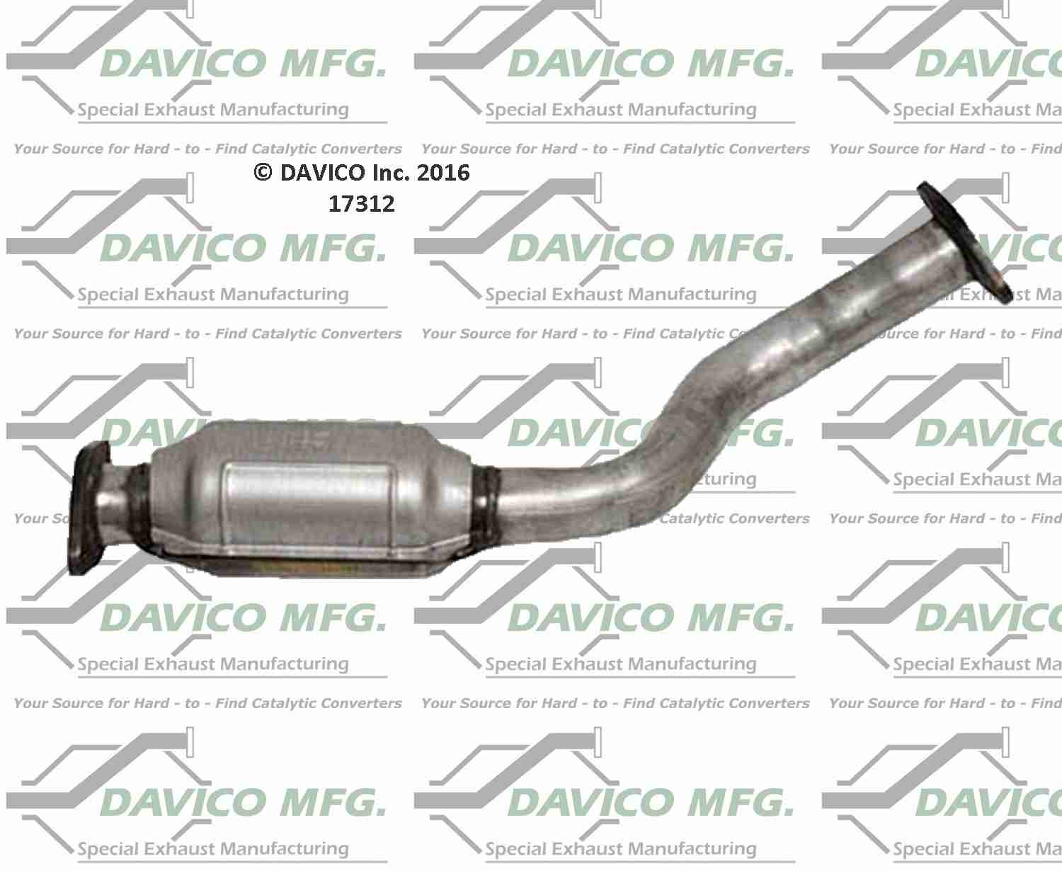 Davico Mfg Exact-Fit Catalytic Converter 17312