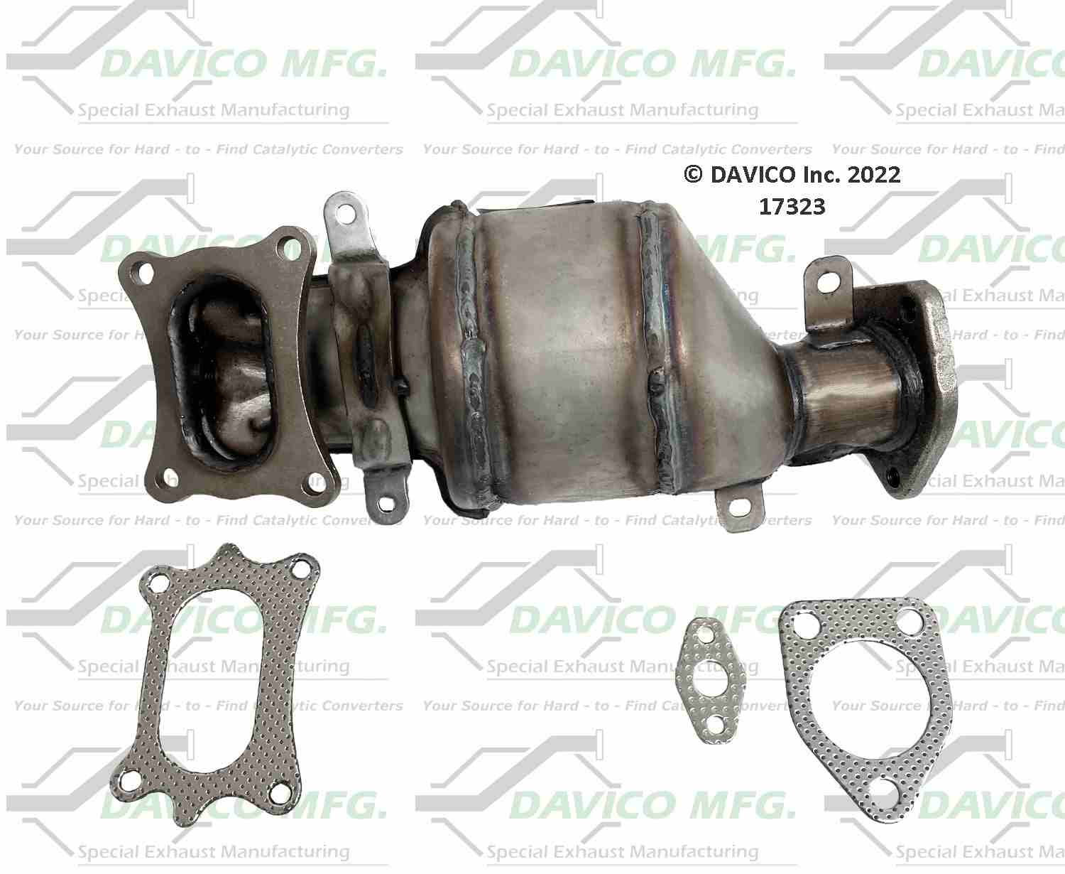 Davico Mfg Exact-Fit Catalytic Converter - Pre converter 17323