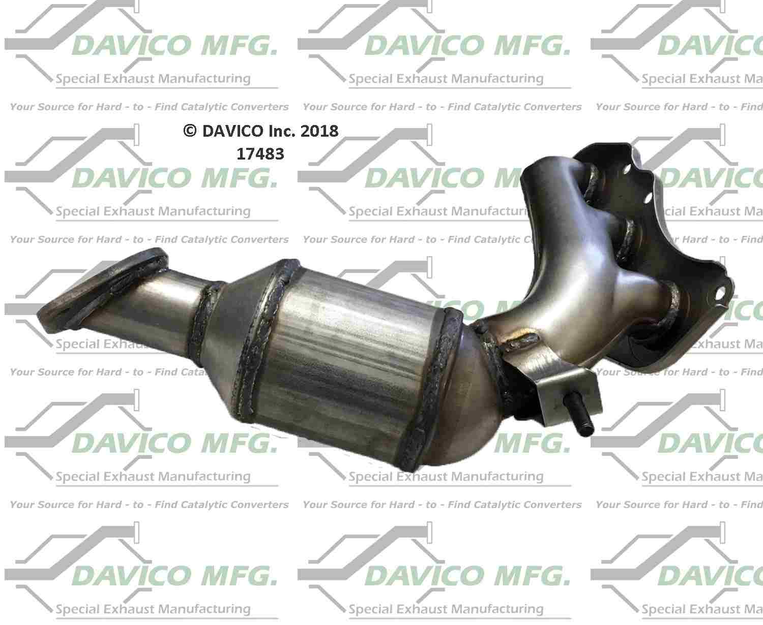 Davico Mfg Exact-Fit Catalytic Converter - Manifold 17483