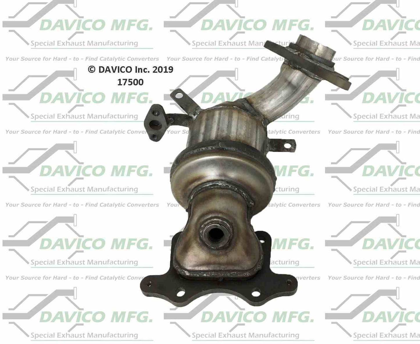 Davico Mfg Exact-Fit Catalytic Converter top view frsport 17500