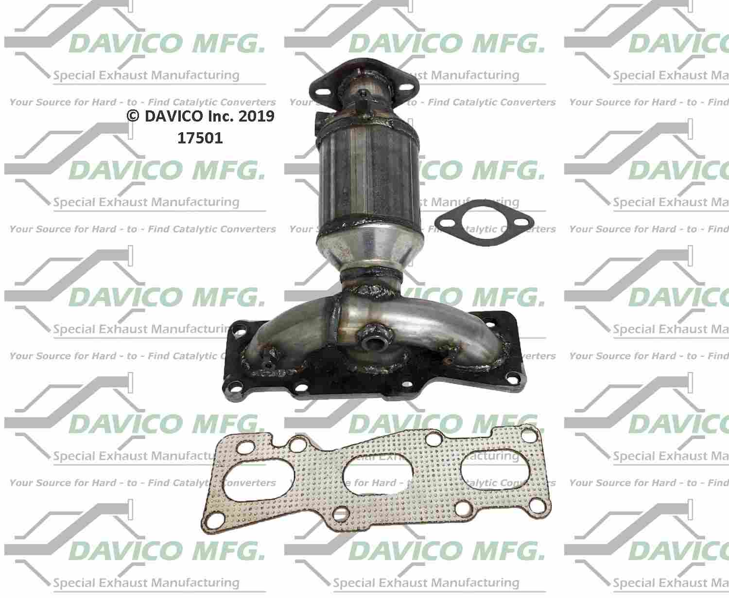 Davico Mfg Exact-Fit Catalytic Converter 17501