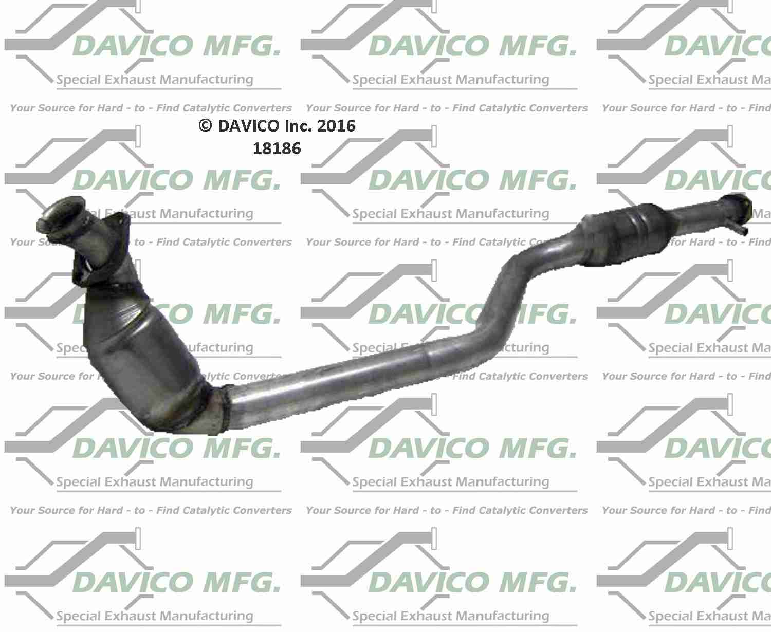 Davico Mfg Exact-Fit Catalytic Converter 18186