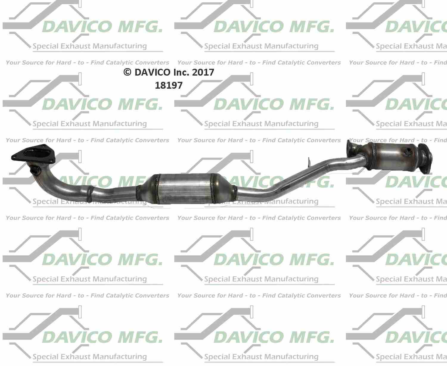 Davico Mfg Exact-Fit Catalytic Converter 18197