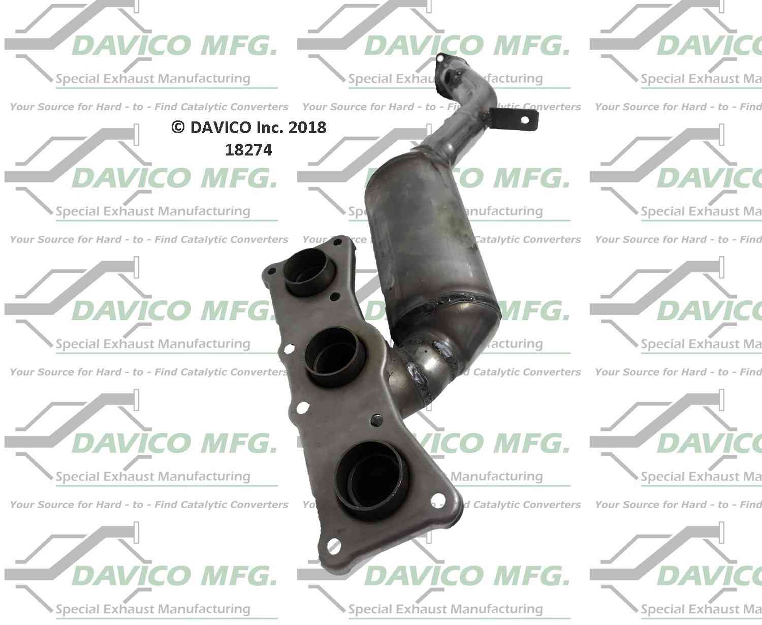 Davico Mfg Exact-Fit Manifold Converter 18274
