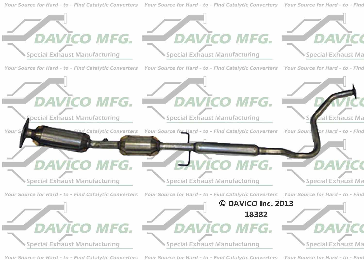 Davico Mfg Exact-Fit Catalytic Converter 18382